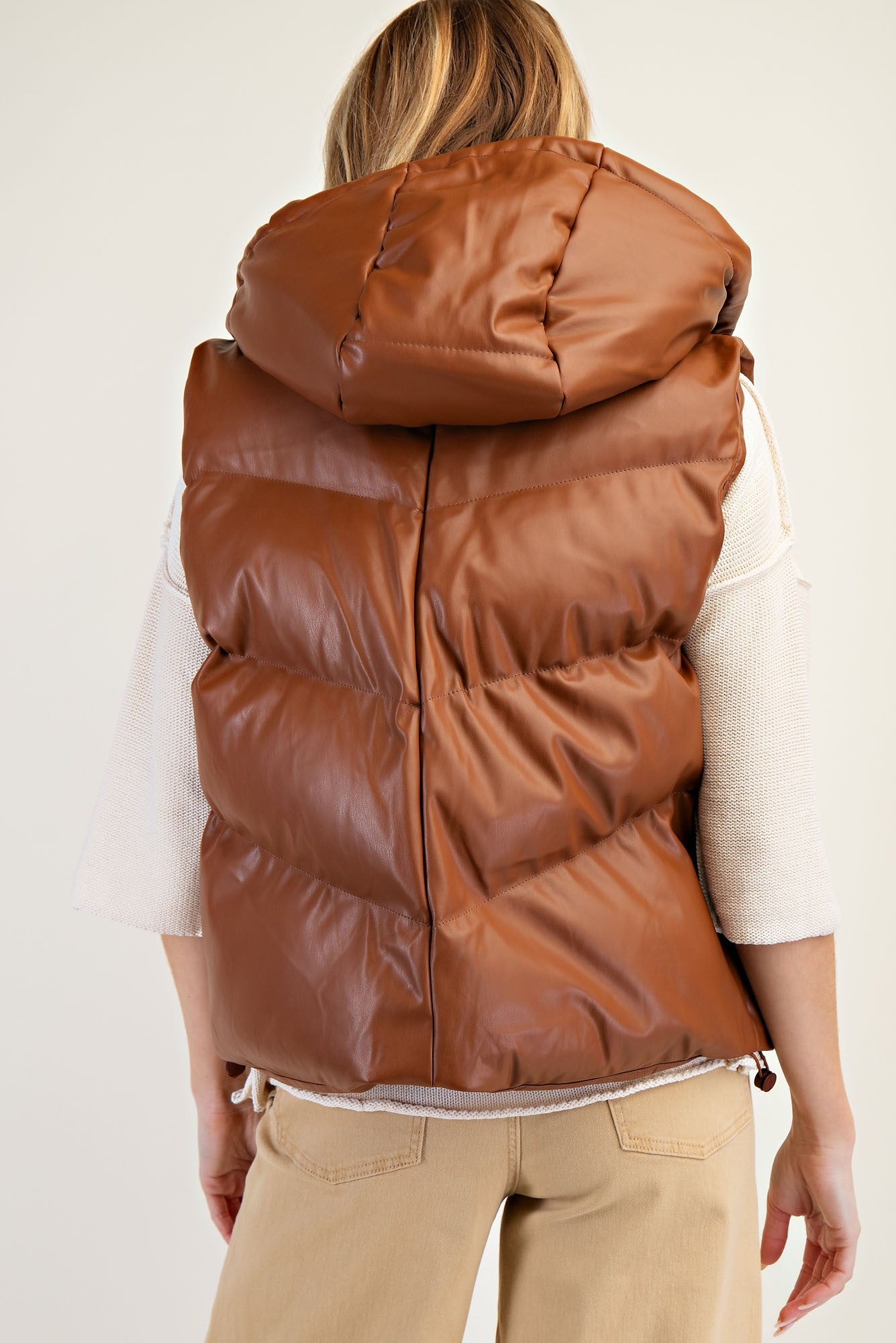 Painted Tie Puffer Vest