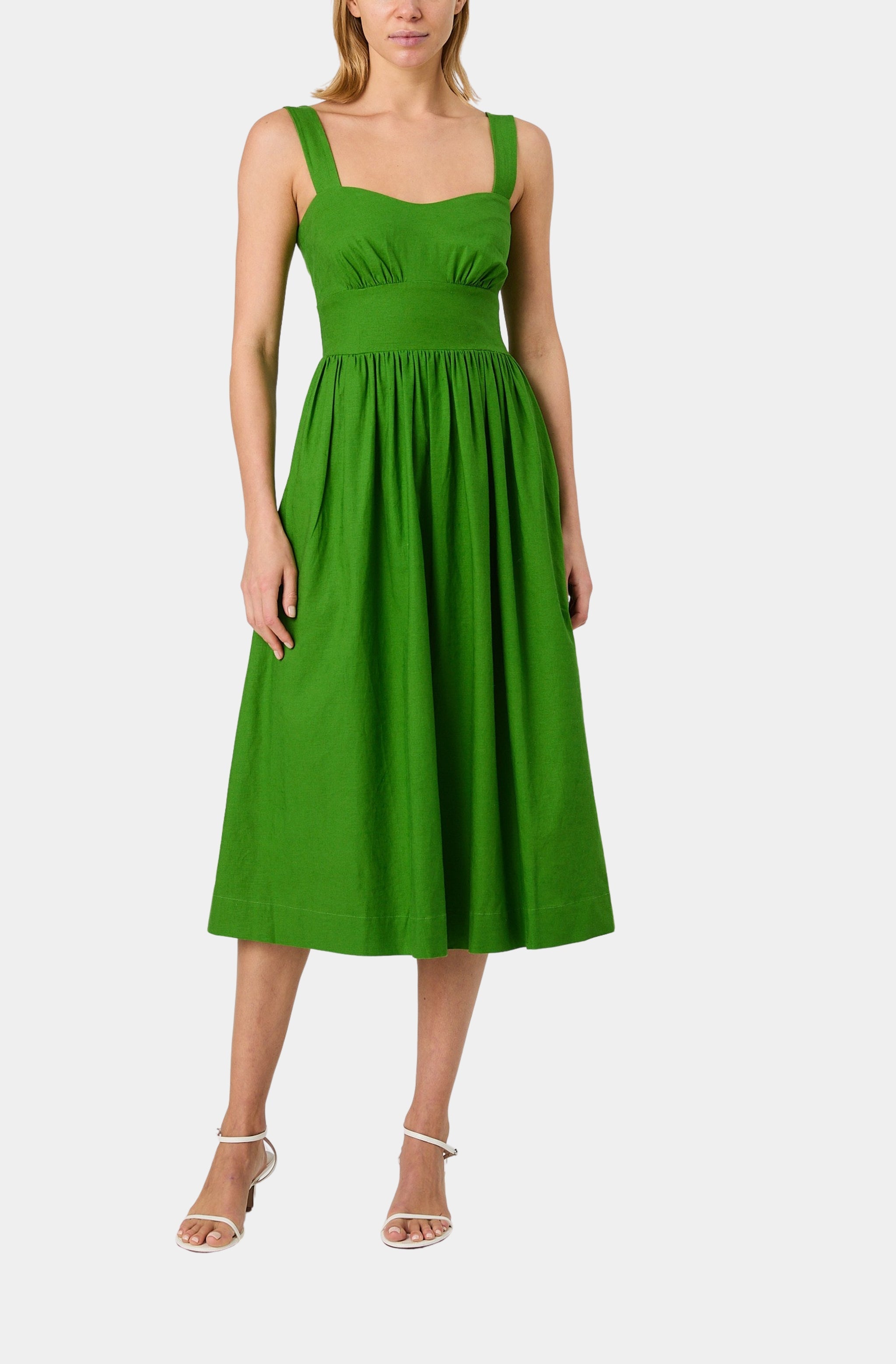 Aspen Linen Midi Dress – Hemline Monroe