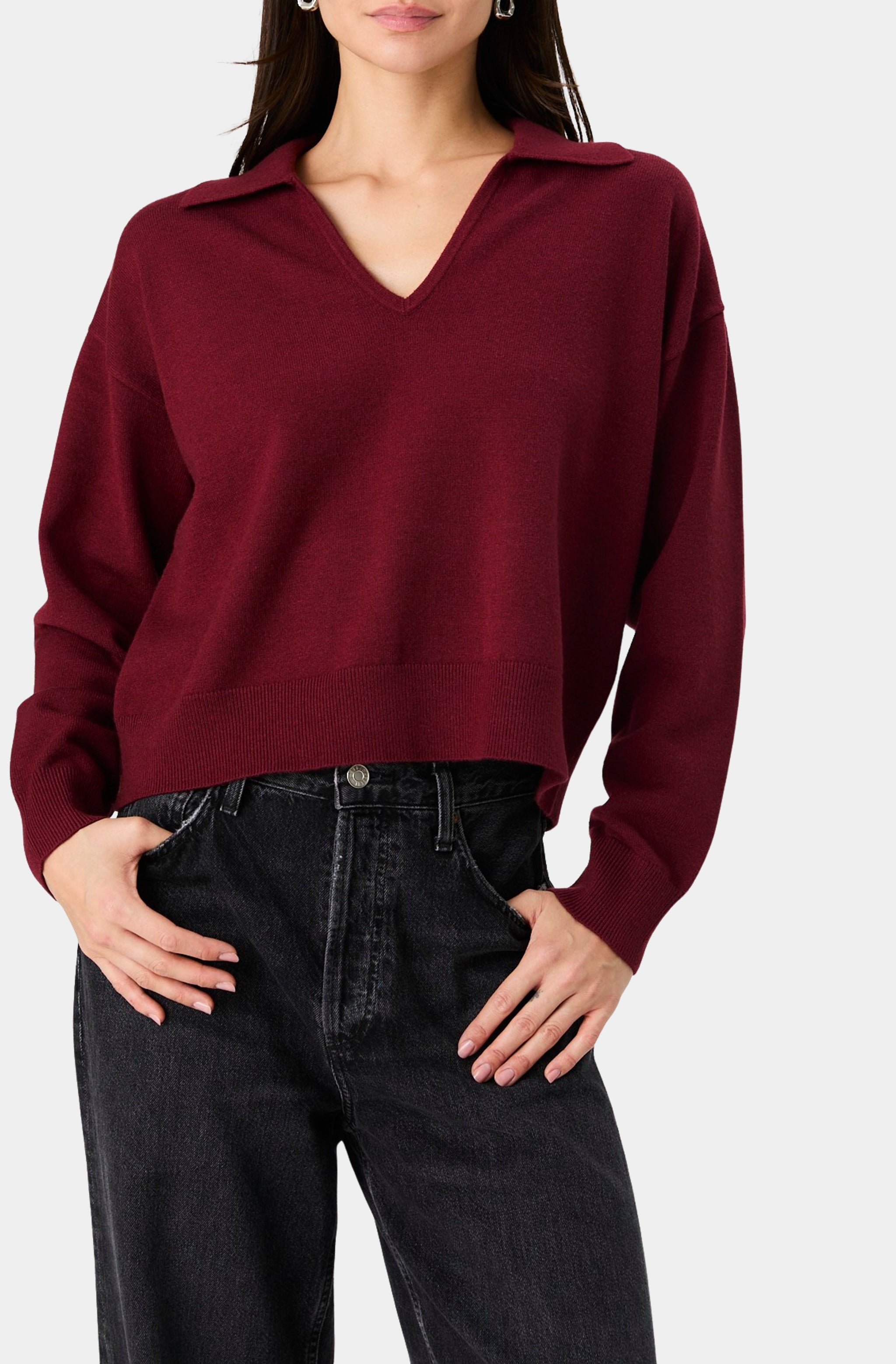 Sloane Knit Collared Pullover