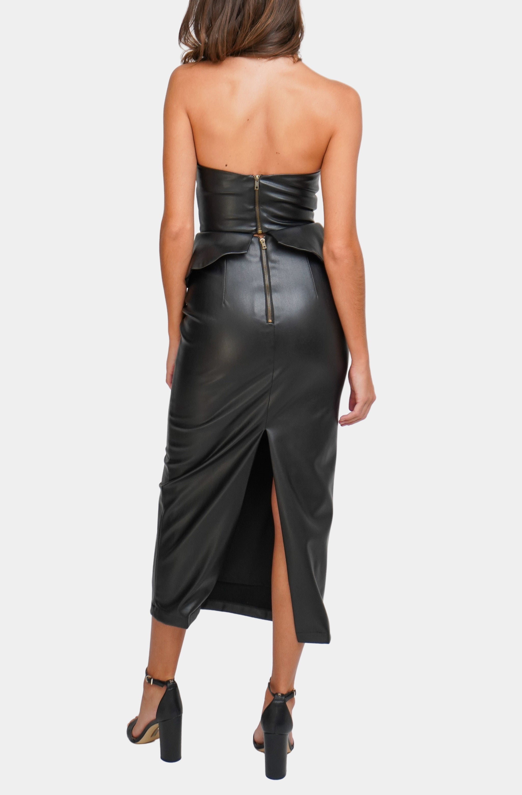 Marcela Leather Top