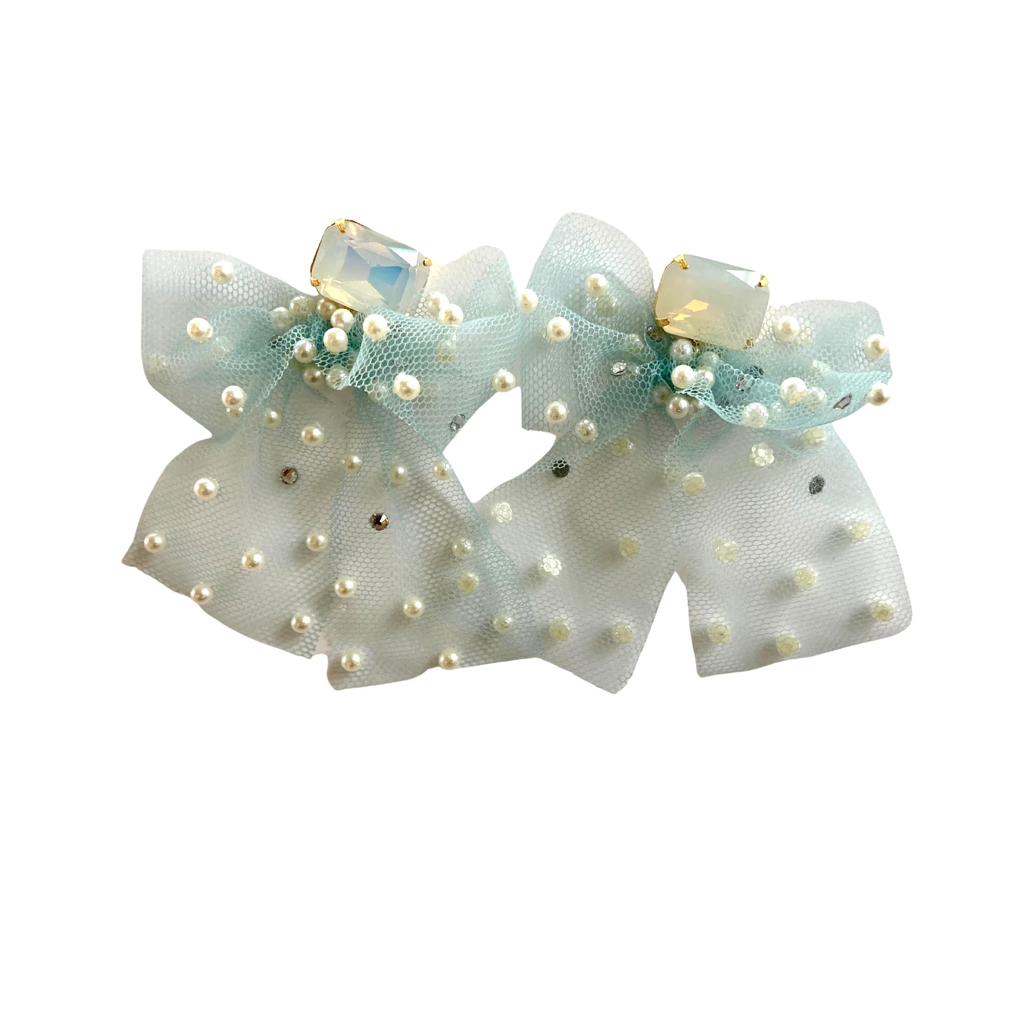 Tulle Bow Earrings