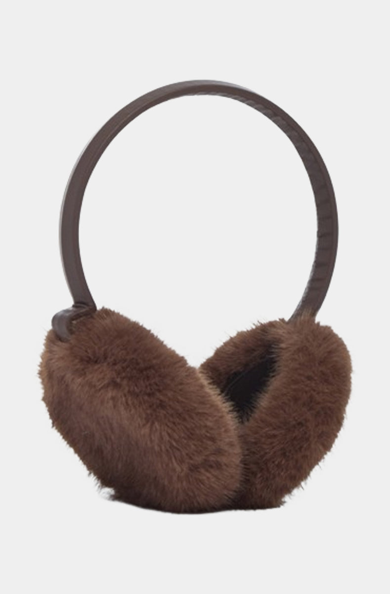 Faux Mink & Leather Earmuffs – Hemline Monroe