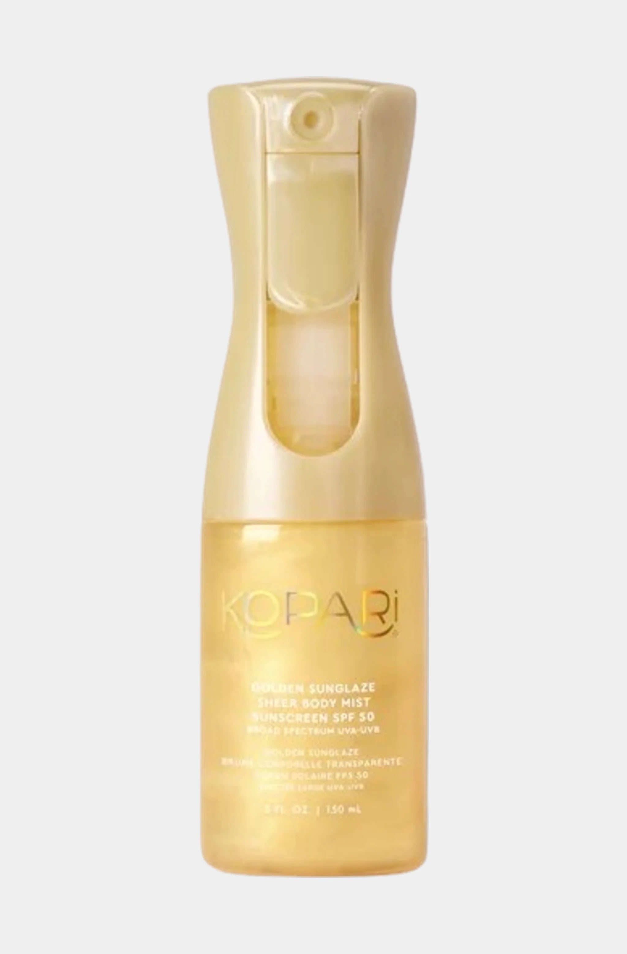 Golden Sunglaze Sheer Body Mist Sunscreen SPF 50, 5 fl. oz