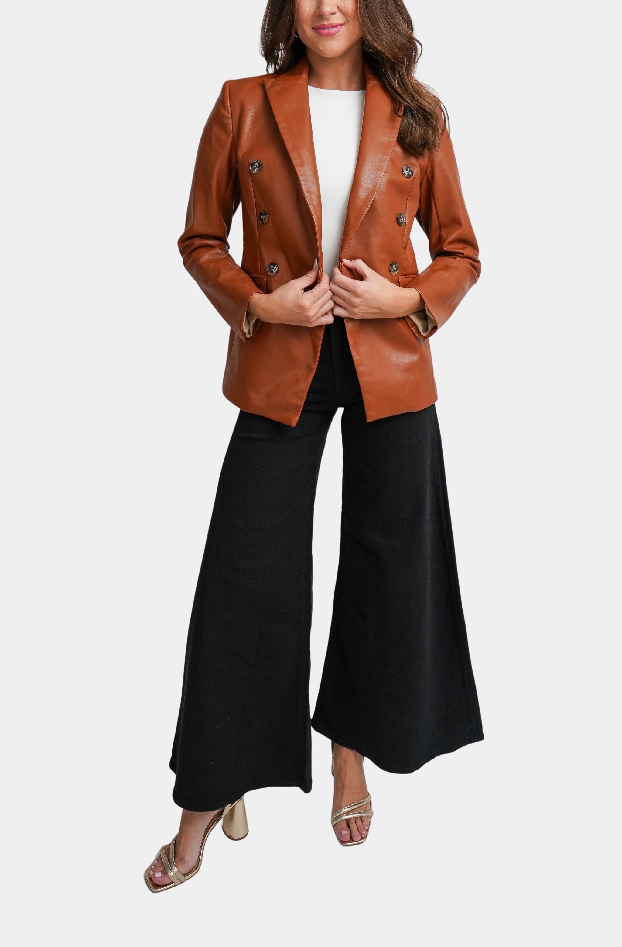 Kennedy Leather Blazer