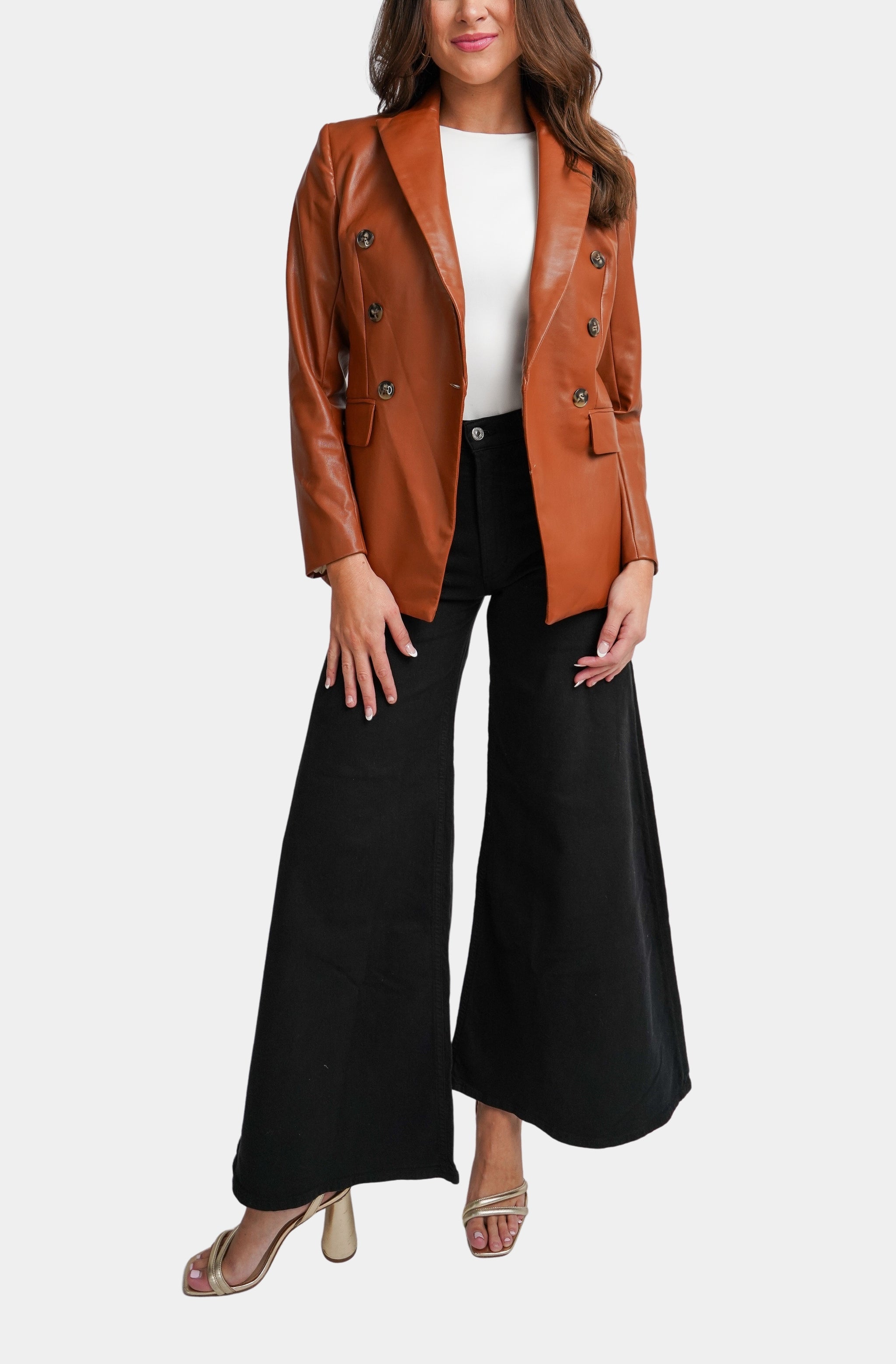 Kennedy Leather Blazer