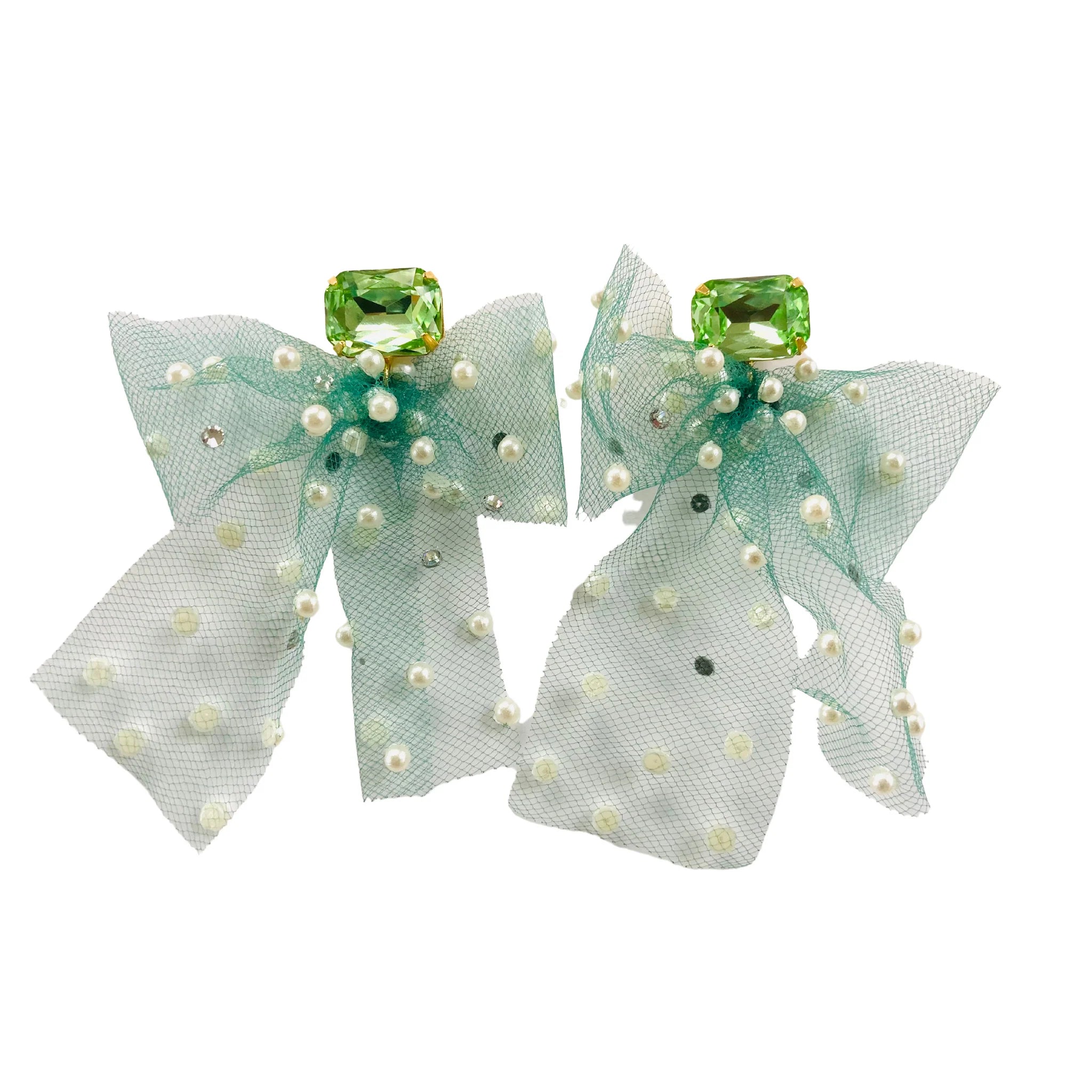 Tulle Bow Earrings