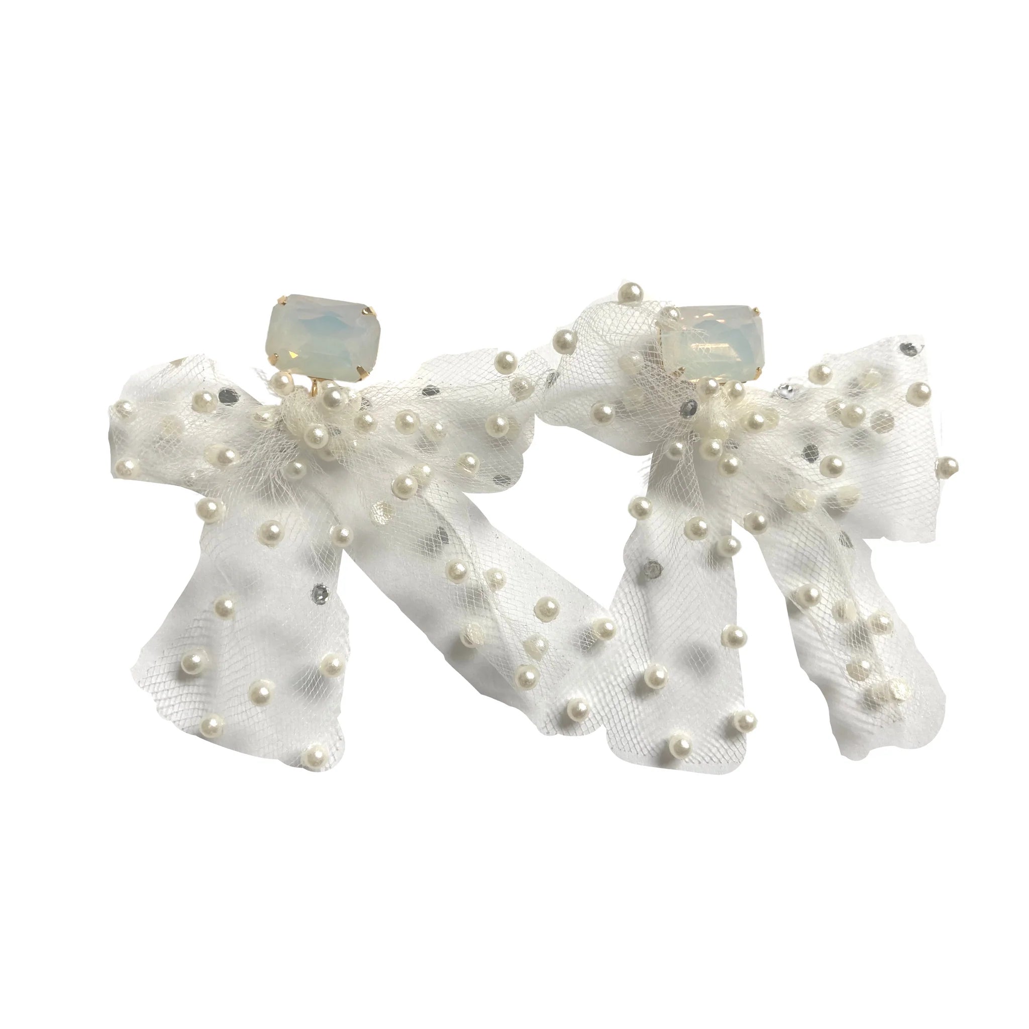 Tulle Bow Earrings