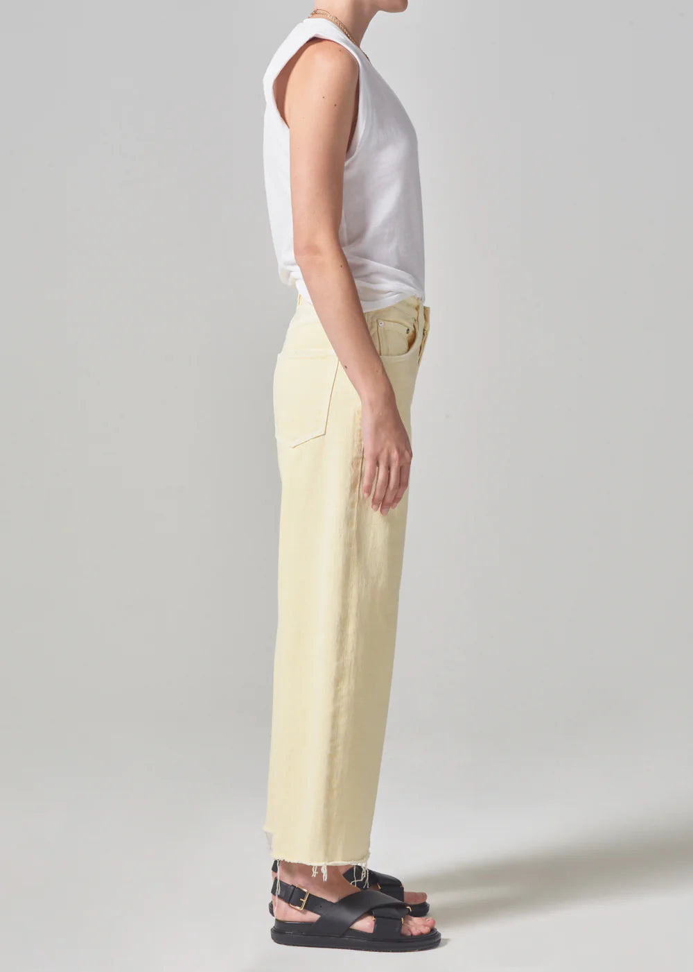 Ayla Raw Hem Crop