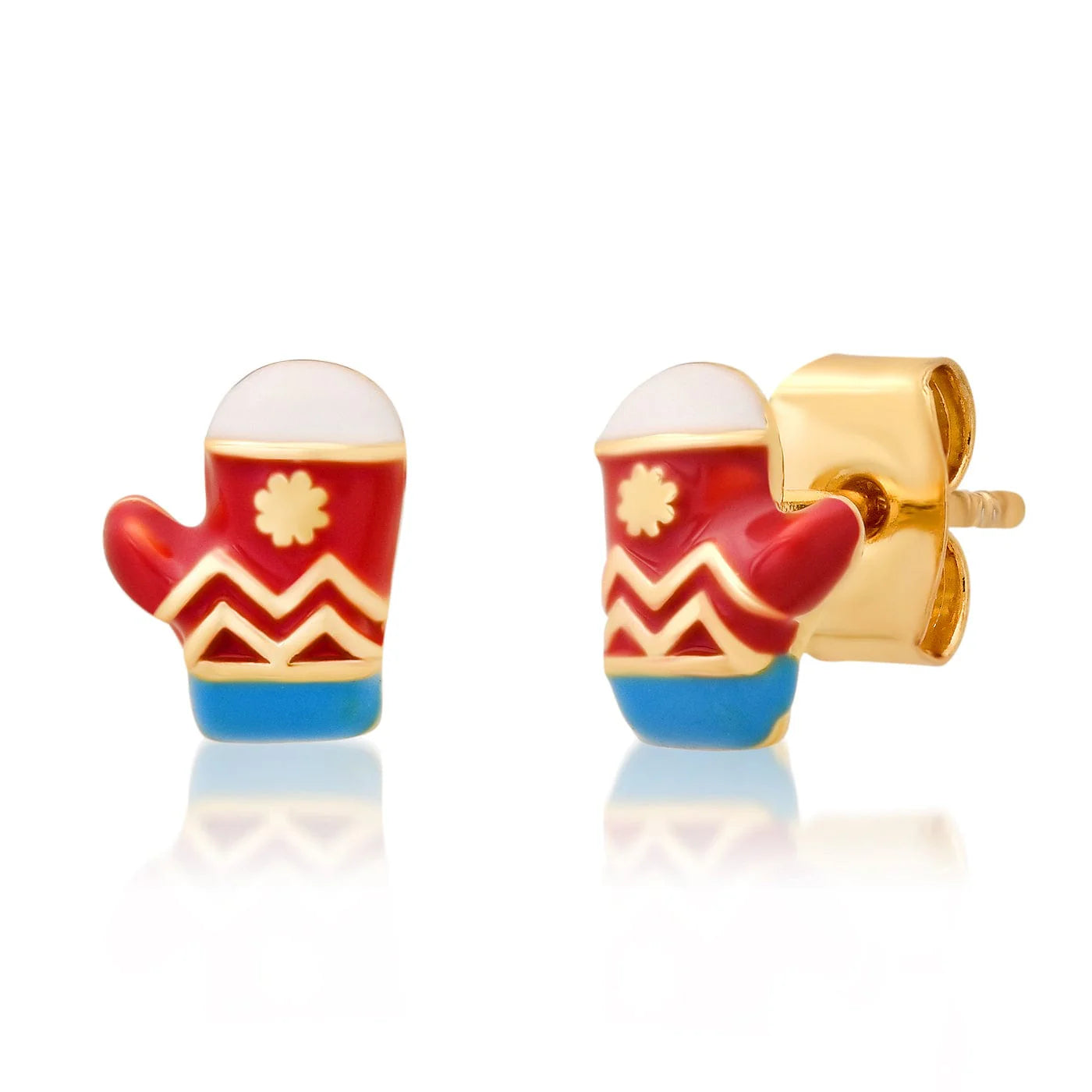 Holiday Mitten Studs