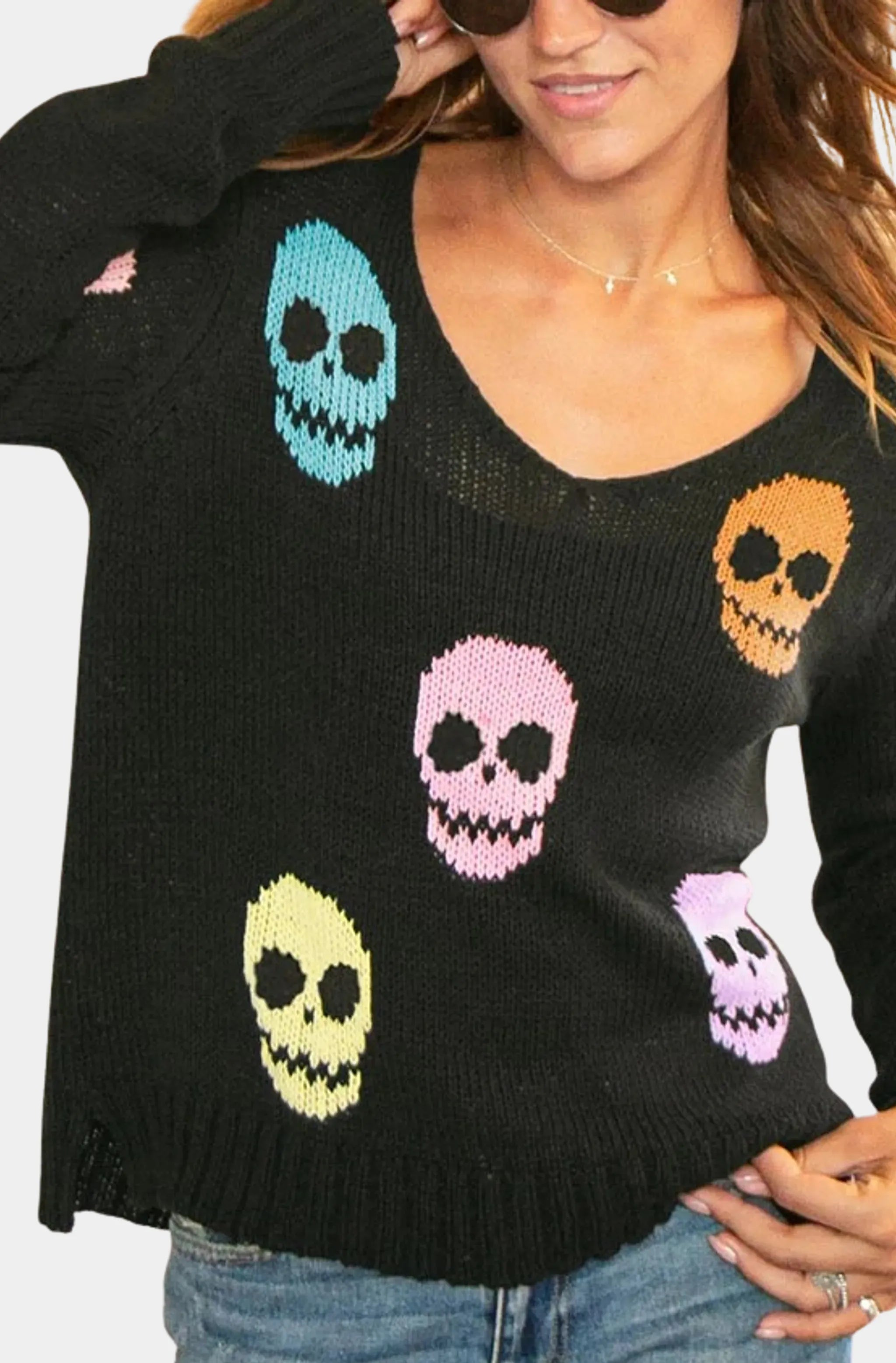 Multiple Skulls V Cotton
