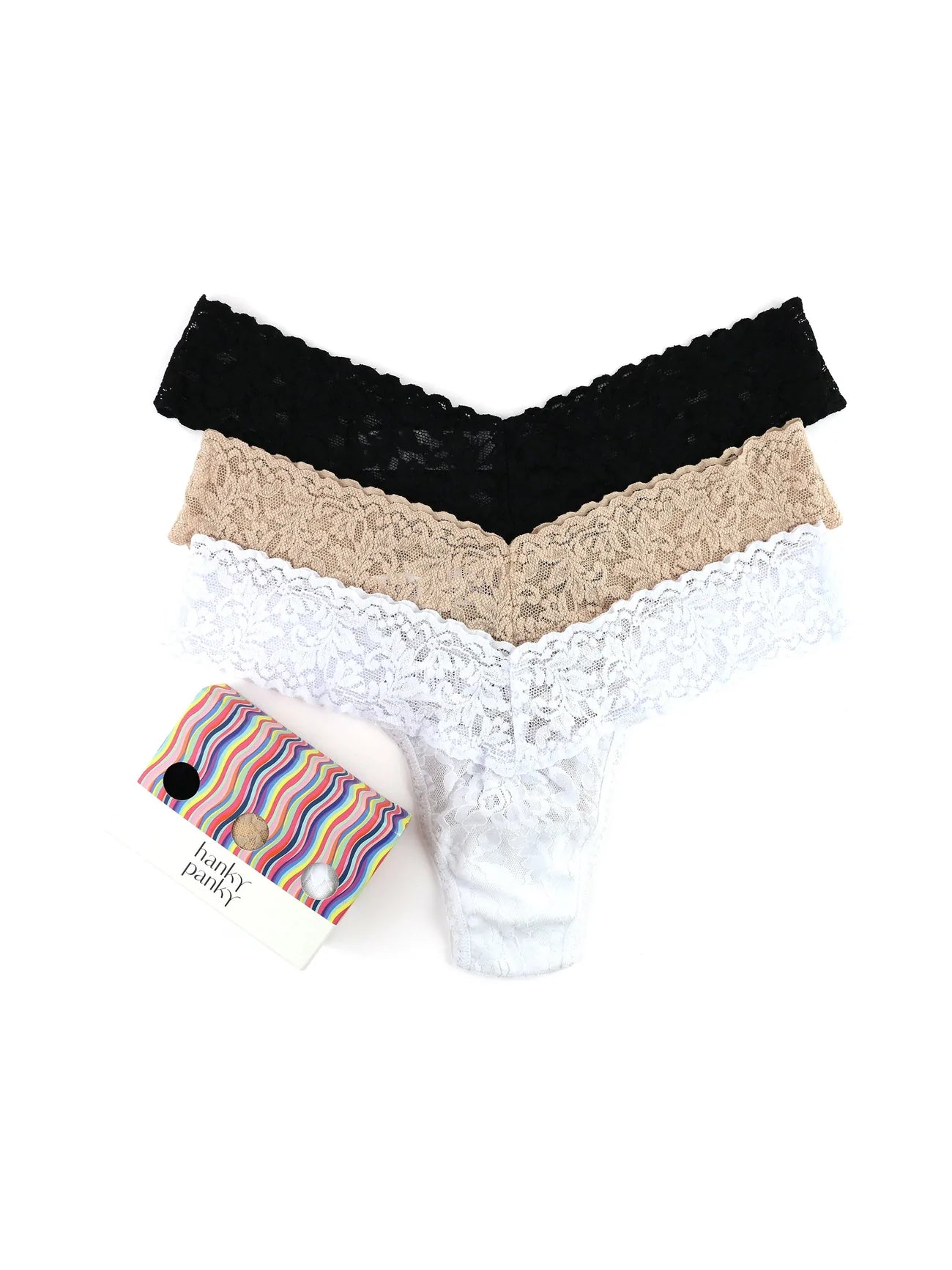 3 Pack Low Rise Thong