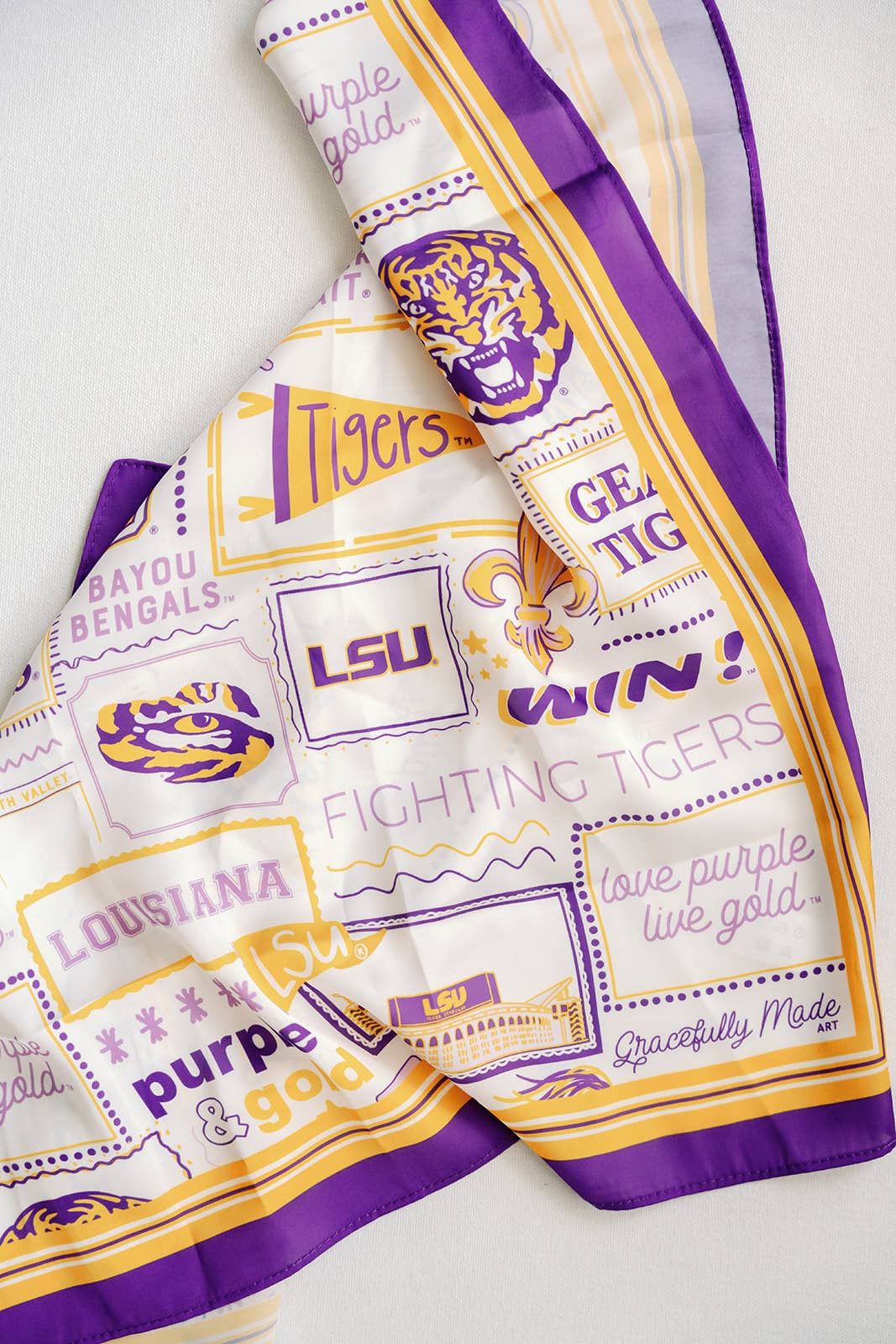 LSU Silk Scarf