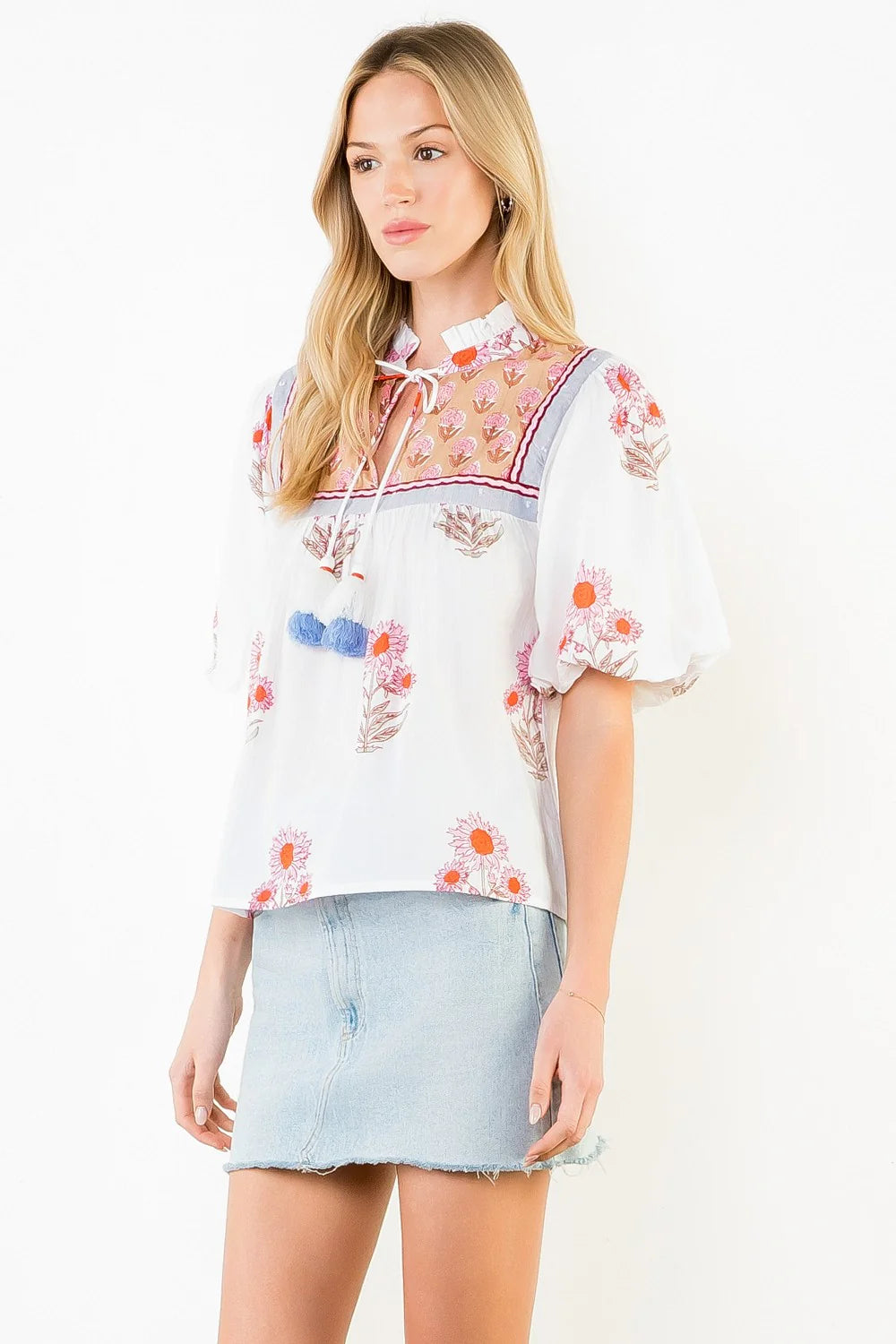 Emily Embroidered Top