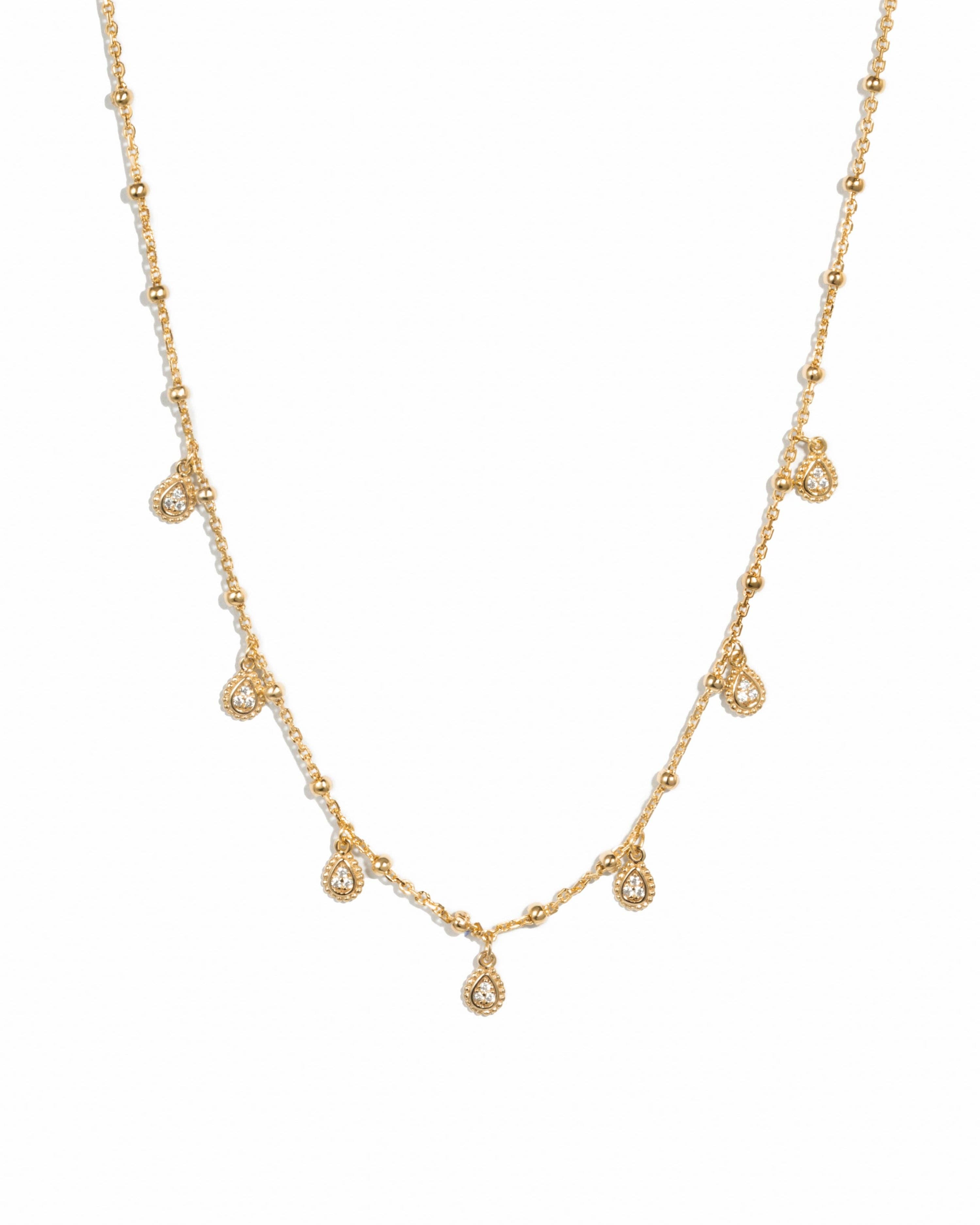 Dangling Tear Drop Necklace