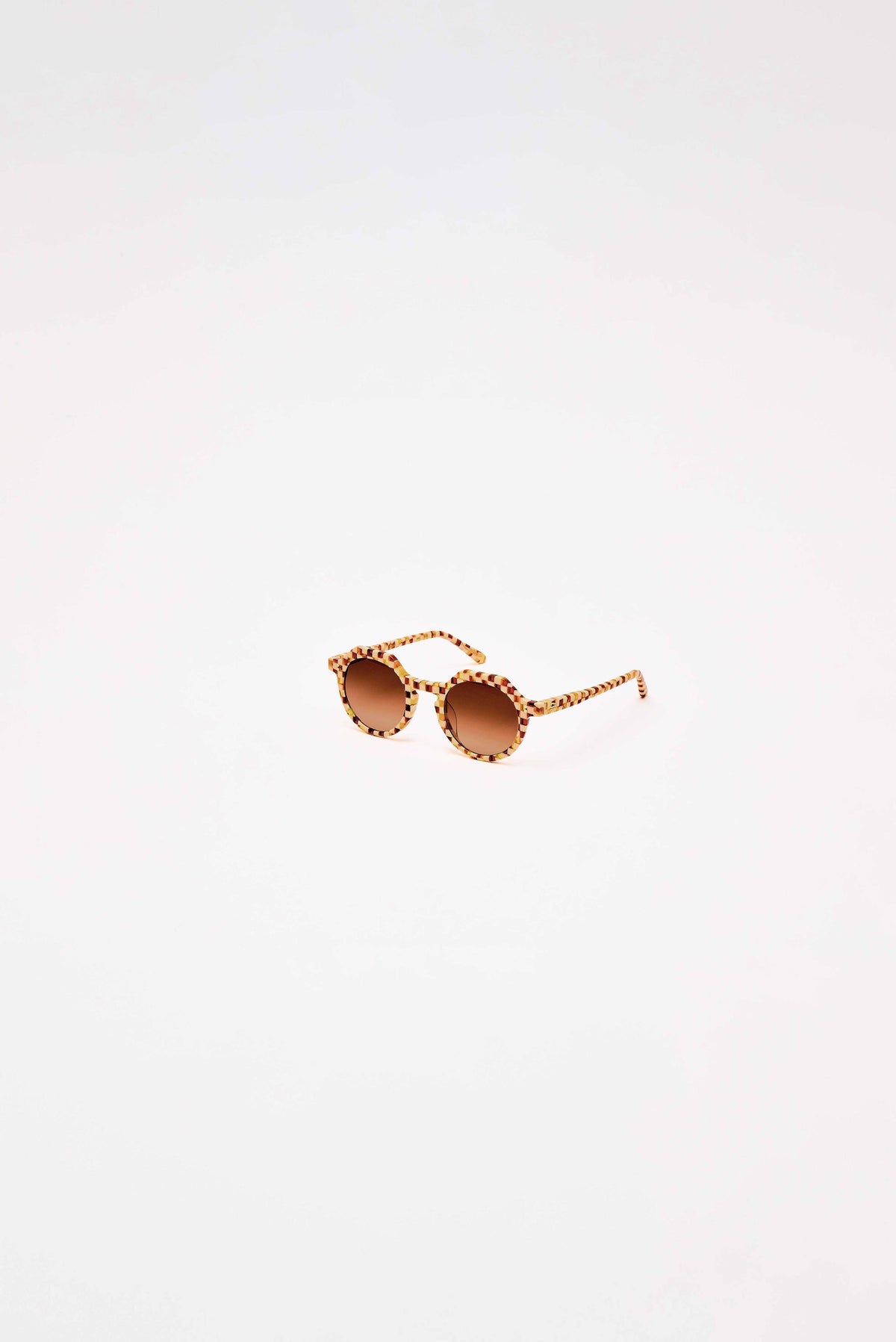 Georgie - Toasted Moxie Checkered Sunglasses