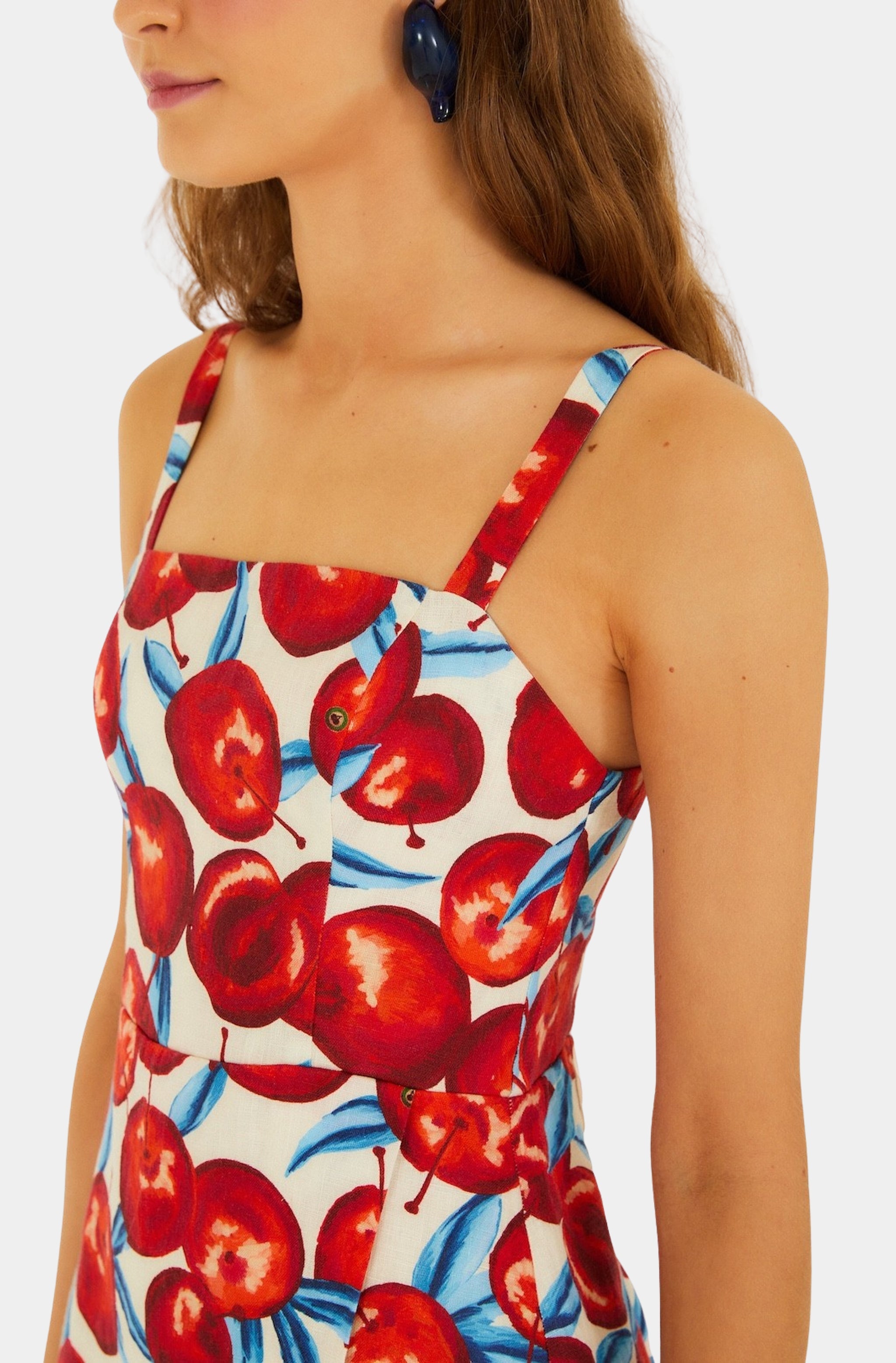 Cherry Blossom Sleeveless Mini Dress – Hemline Monroe