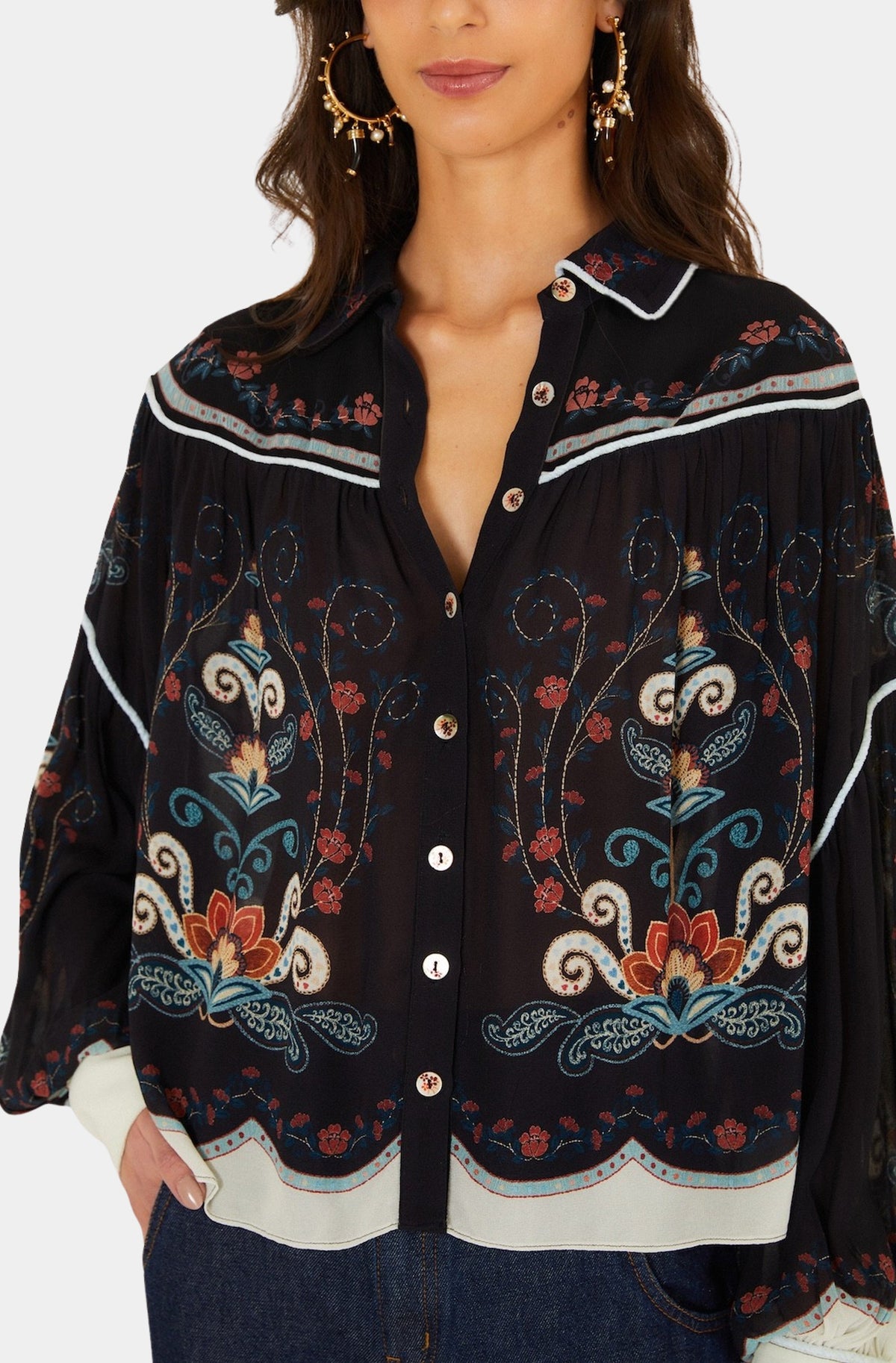 Nikita Winter Black Blouse