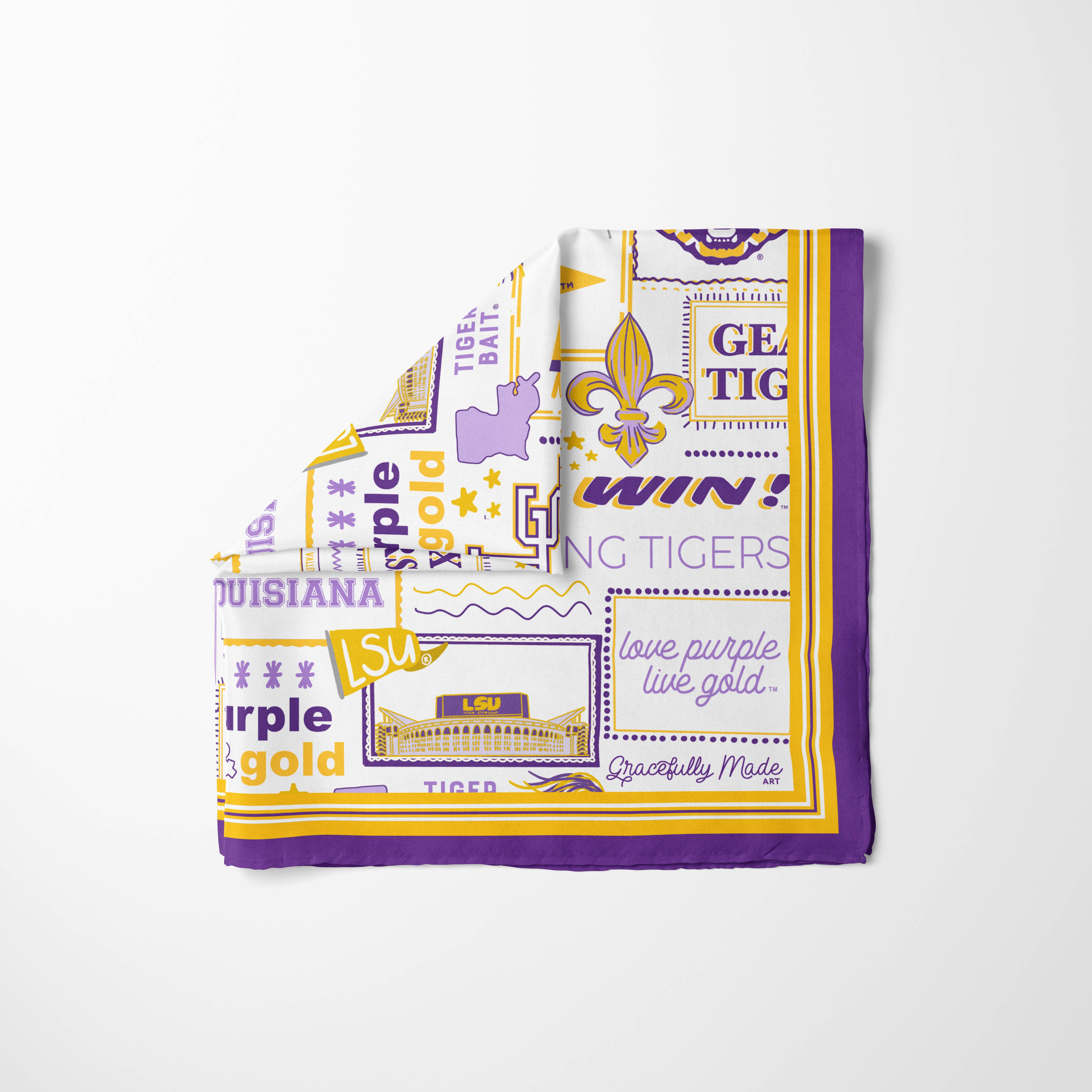 LSU Silk Scarf