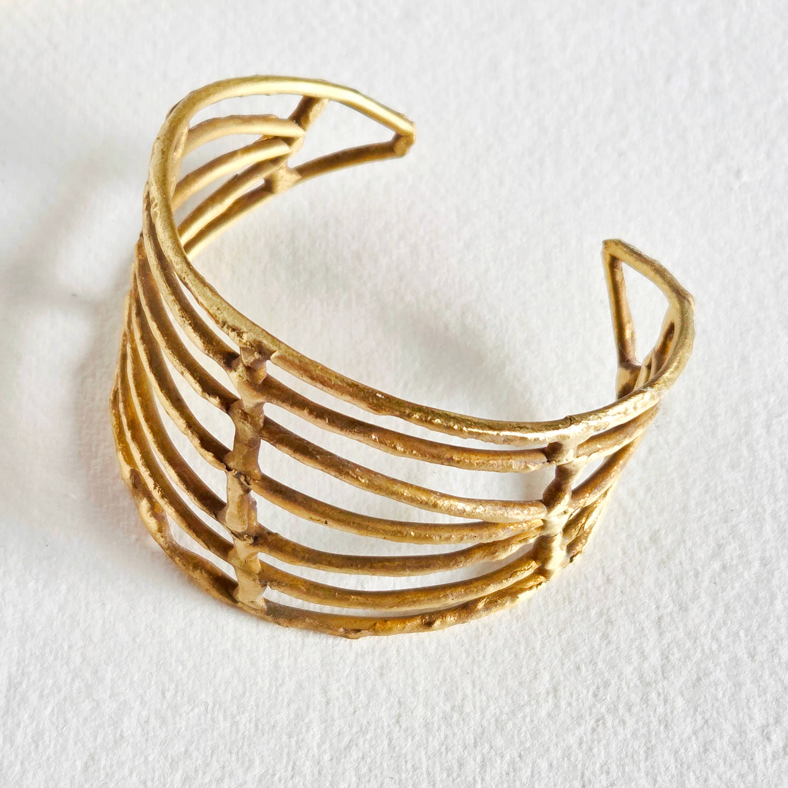 Caged Irregular Cuff Bracelet