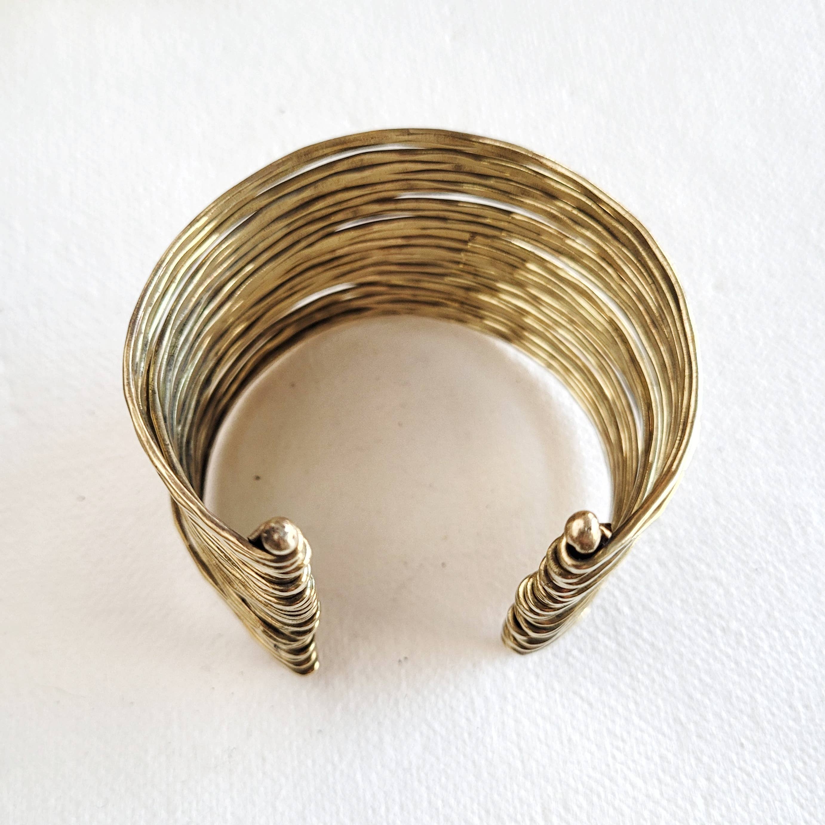 Multi-Layered Wire Cuff Bracelet