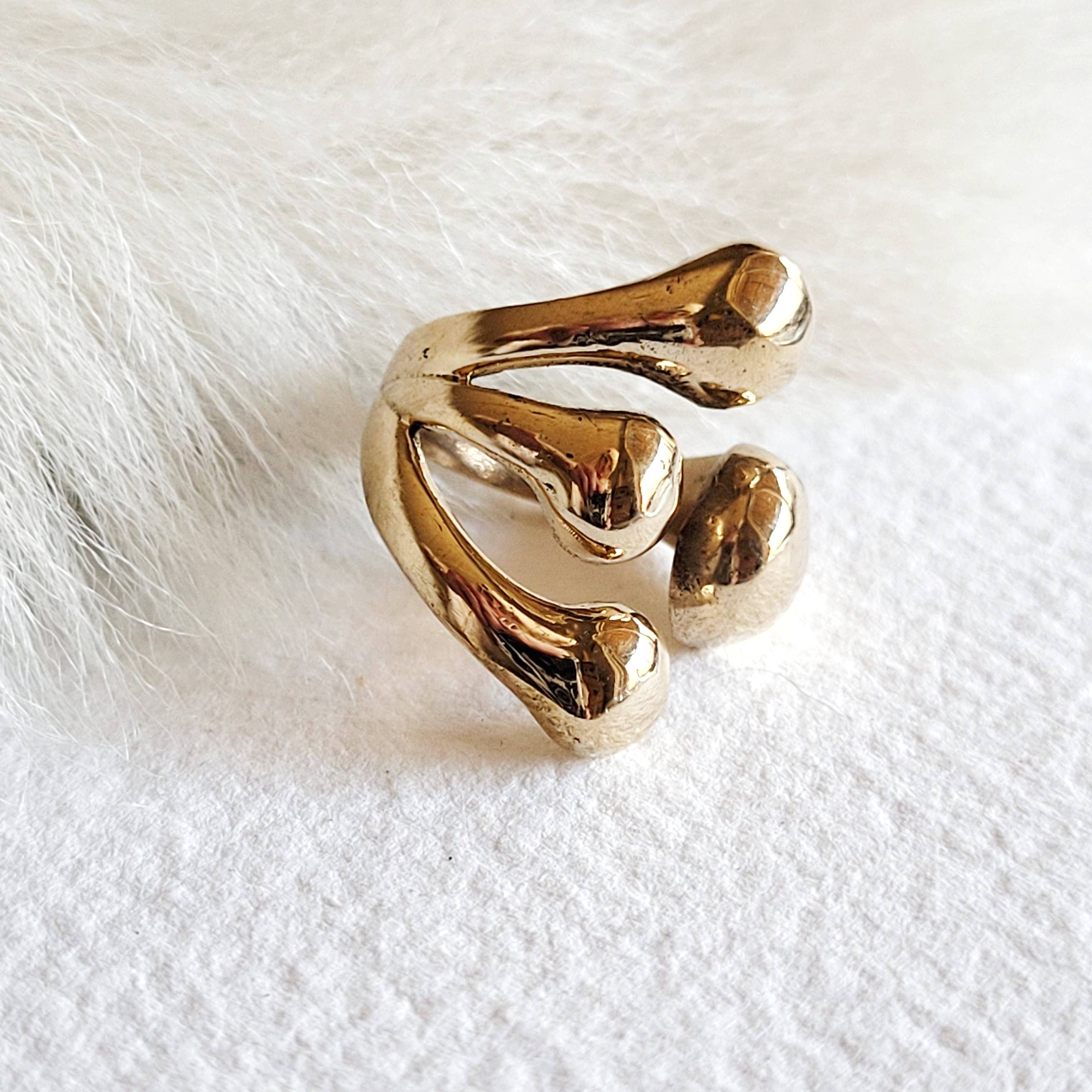 Handmade Molten Cluster Ring