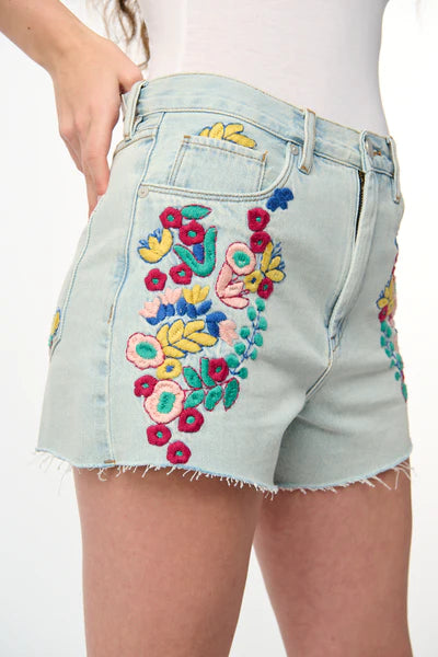 The Reeve Hi Rise Embroidered Shorts