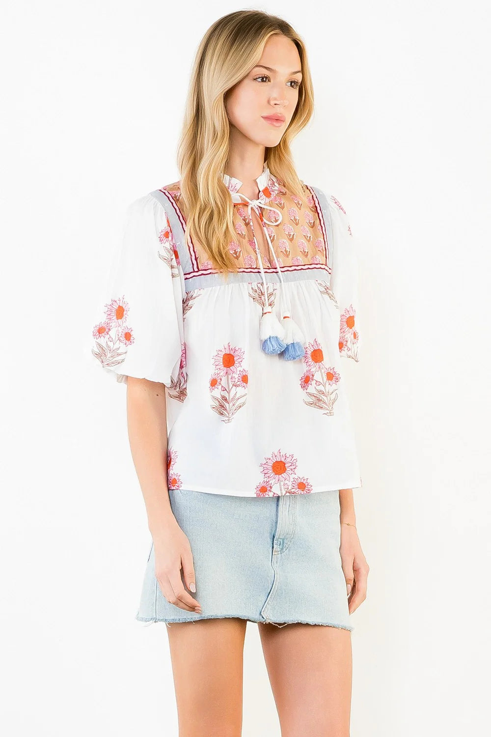 Emily Embroidered Top