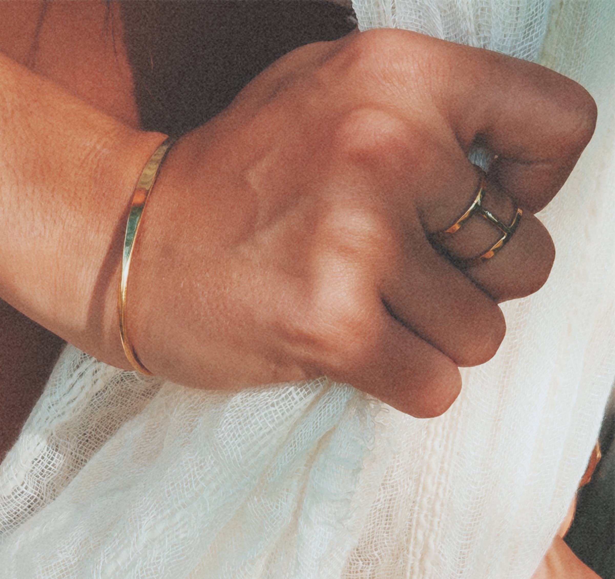 Caged Open Connected Ring