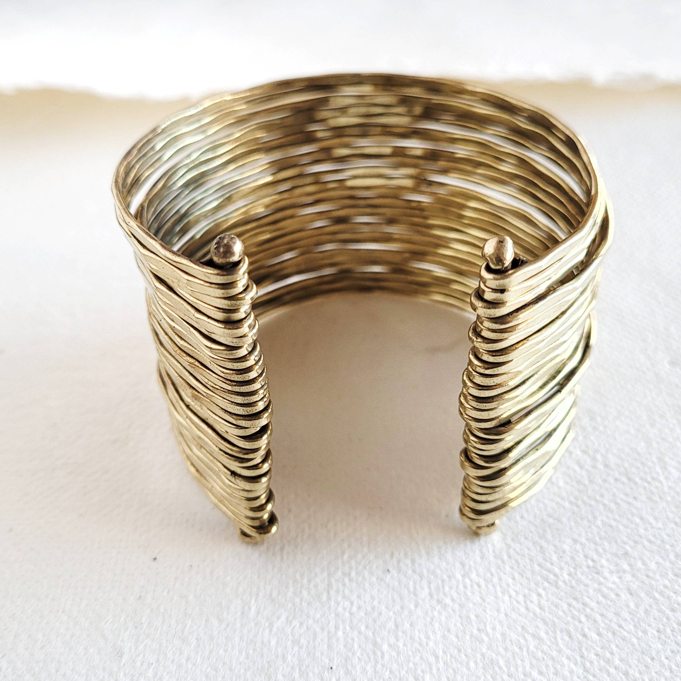 Multi-Layered Wire Cuff Bracelet