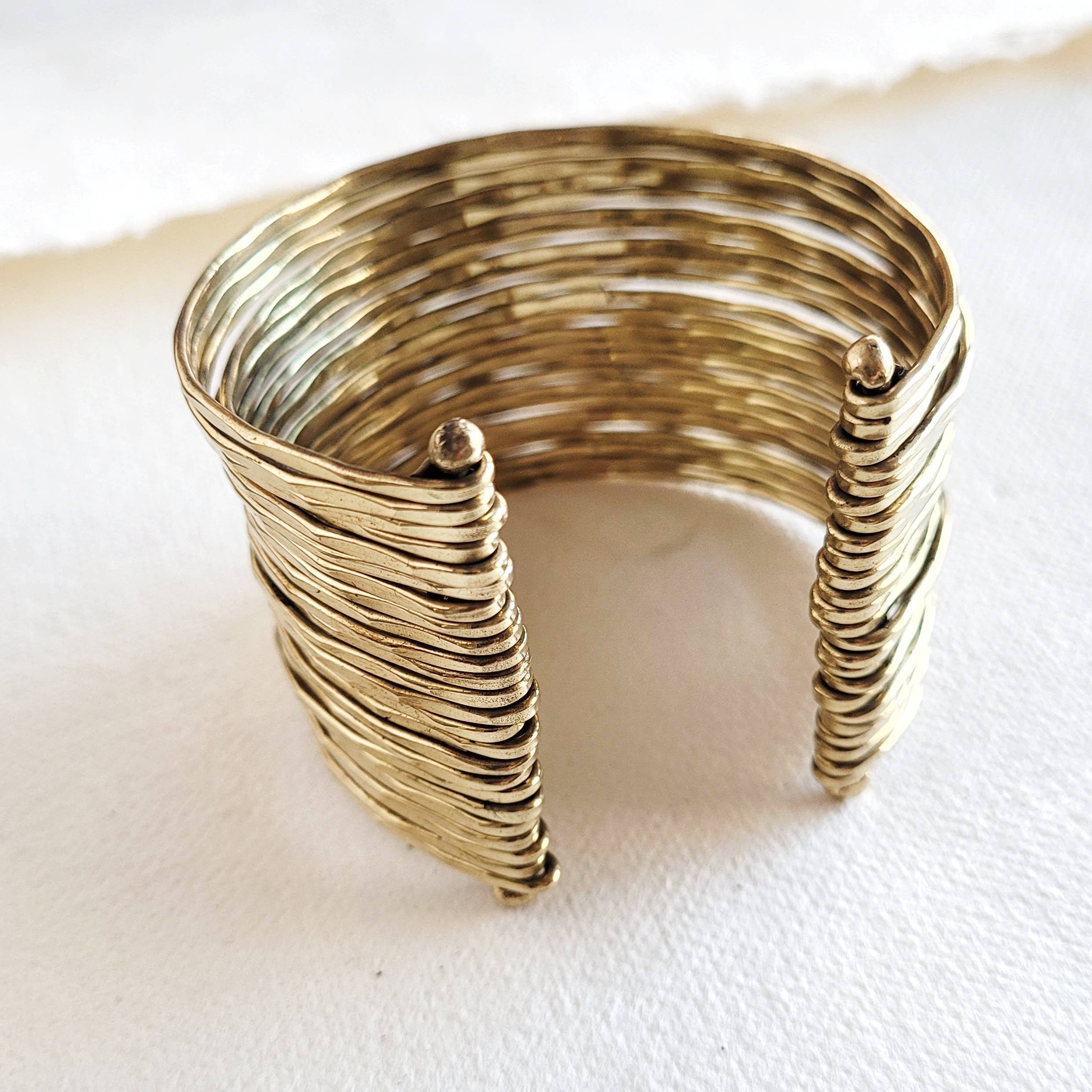 Multi-Layered Wire Cuff Bracelet