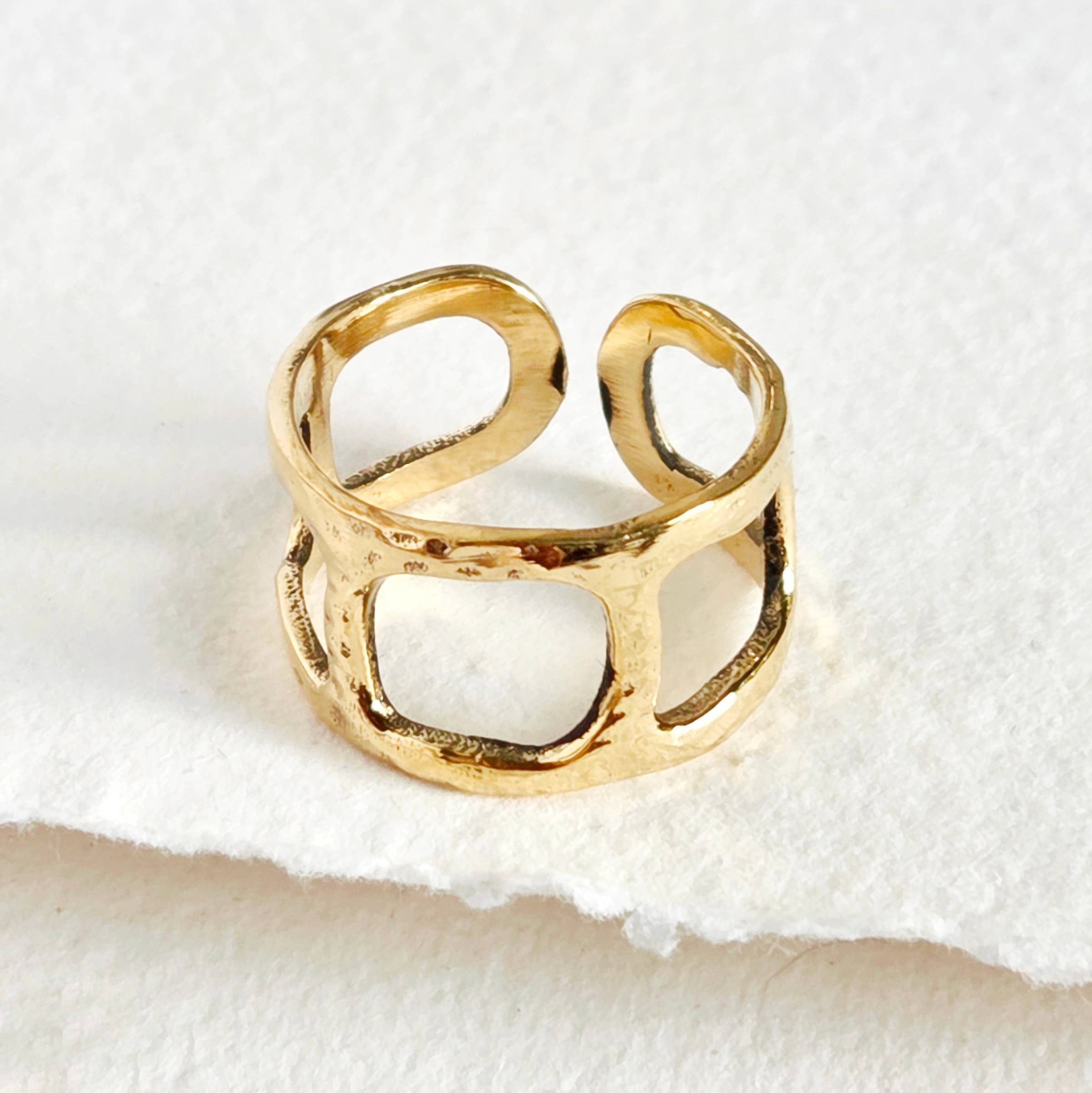 Open 5 Window Framed Ring