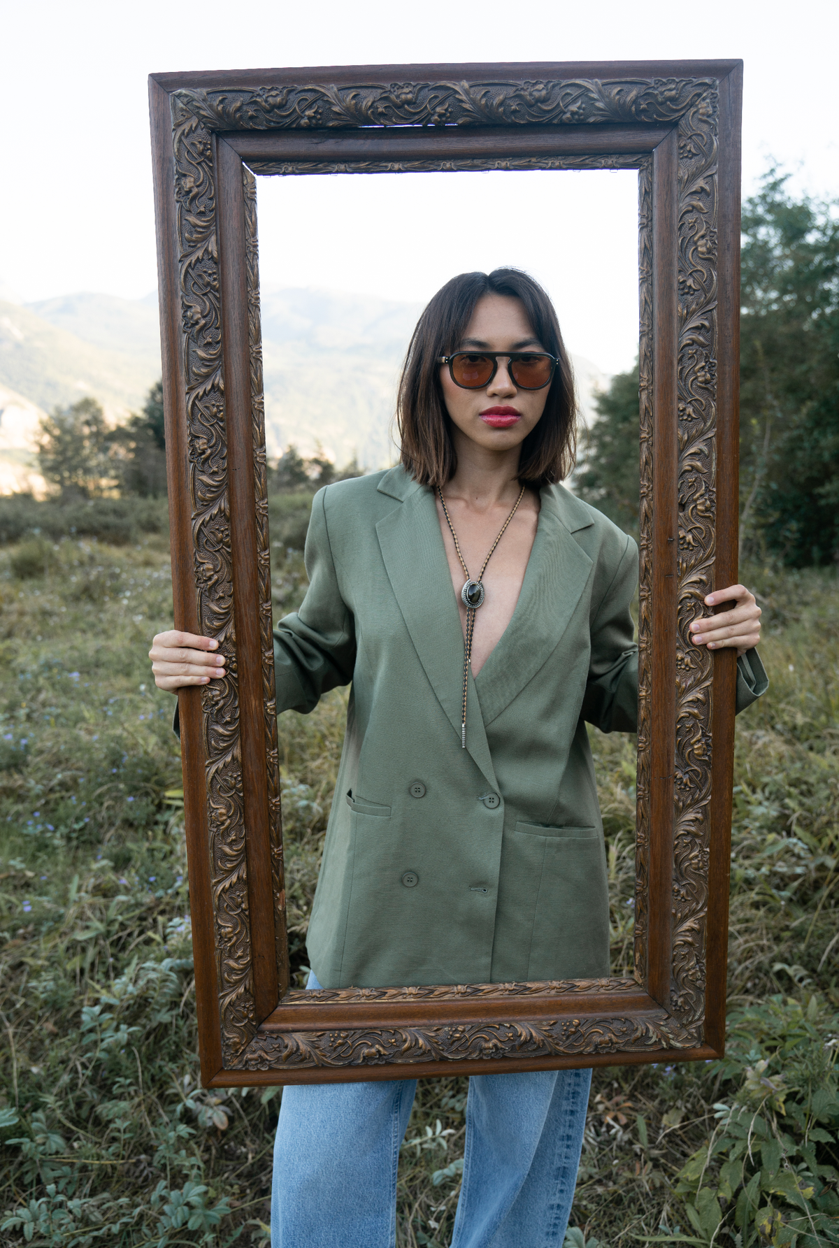 SARDINE - Stevie - Amber Dip Sunglasses
