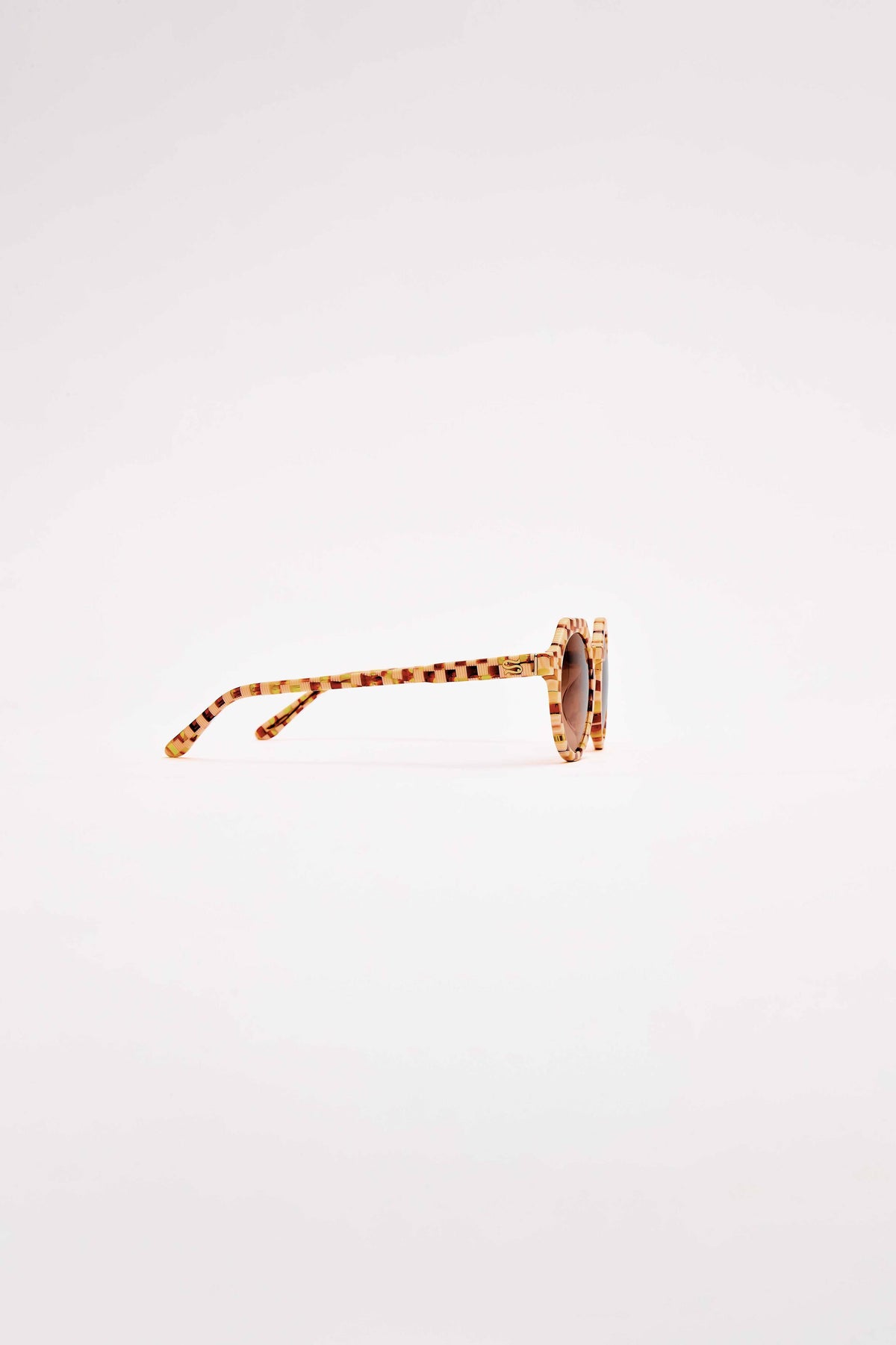 Georgie - Toasted Moxie Checkered Sunglasses