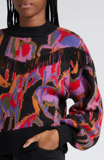 Wild Horses Fringe Sweater