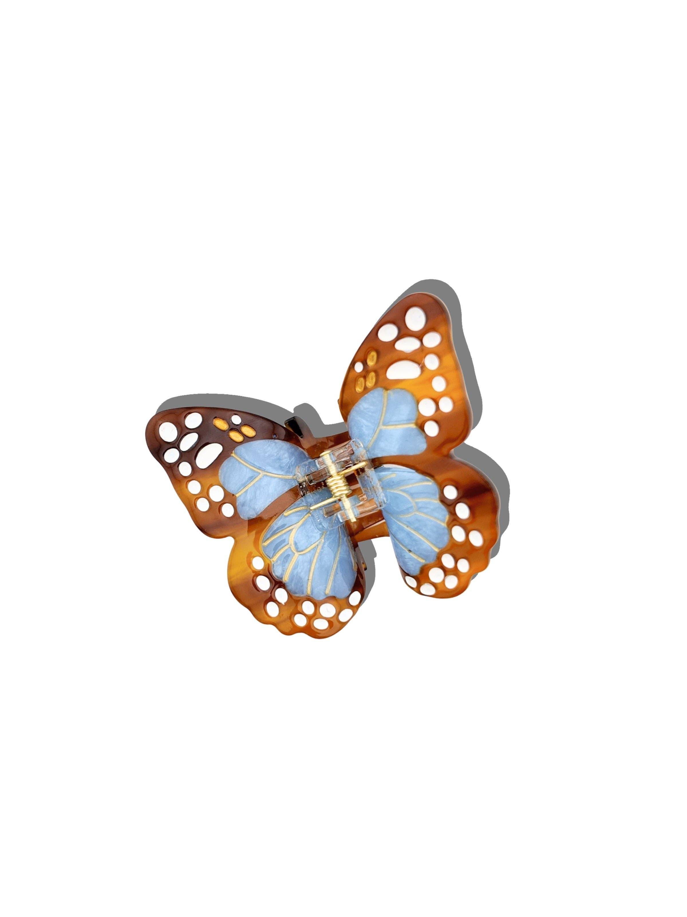 Hand-painted Boho Monarch Claw Hair Clip | Eco-Friendly