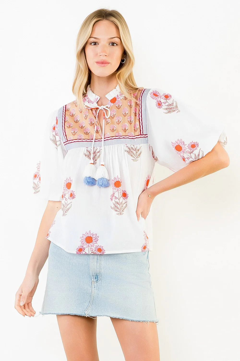 Emily Embroidered Top