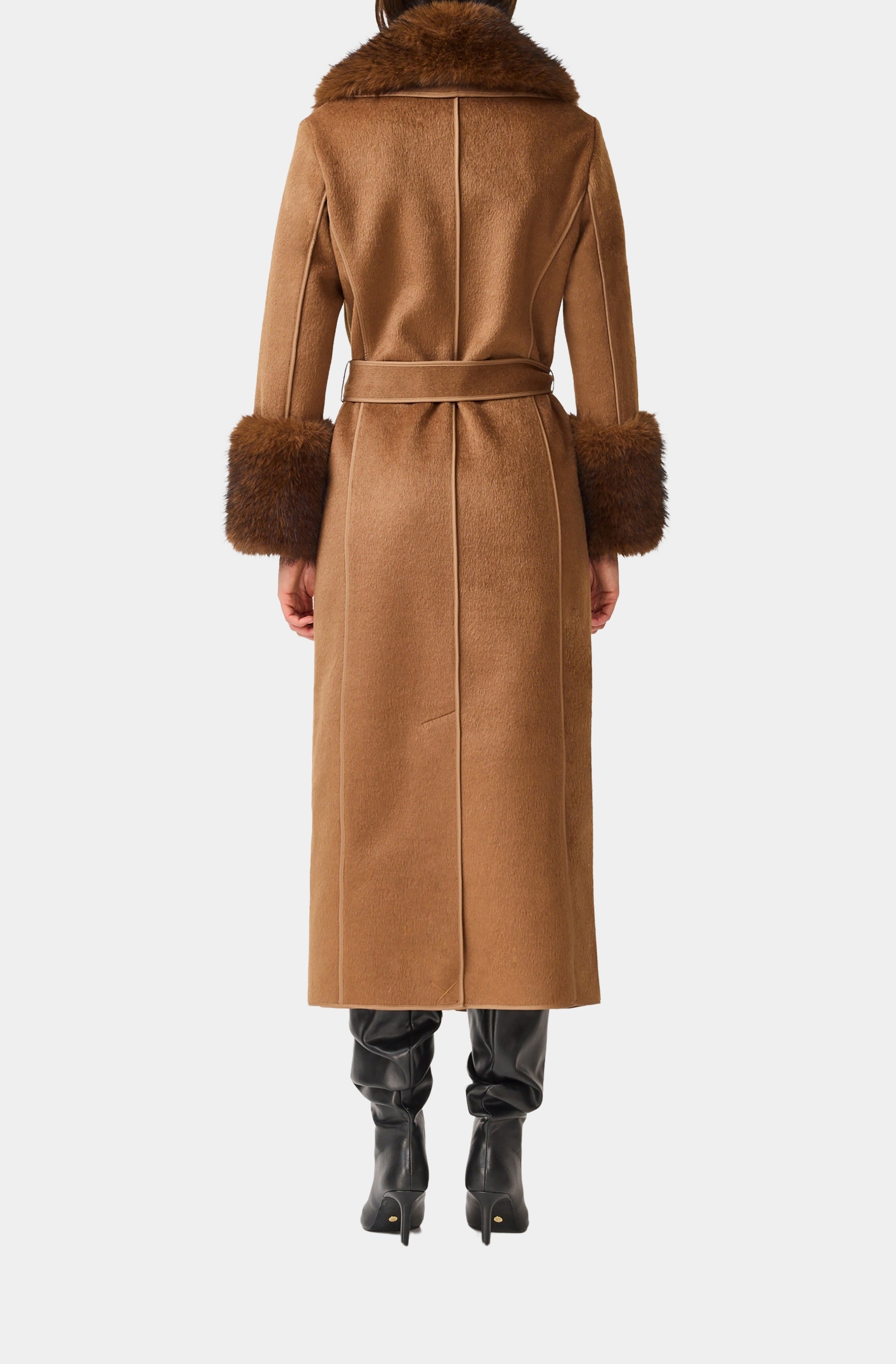 Veldra Fur Panel Coat