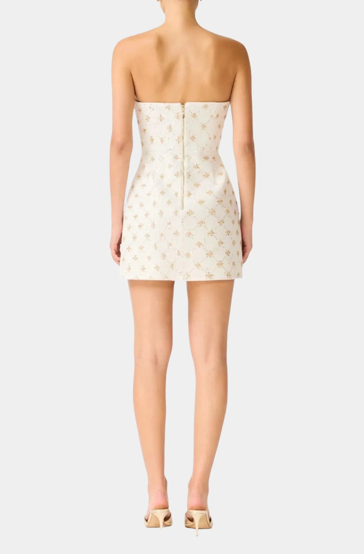 Liore Curved Hem Mini Dress