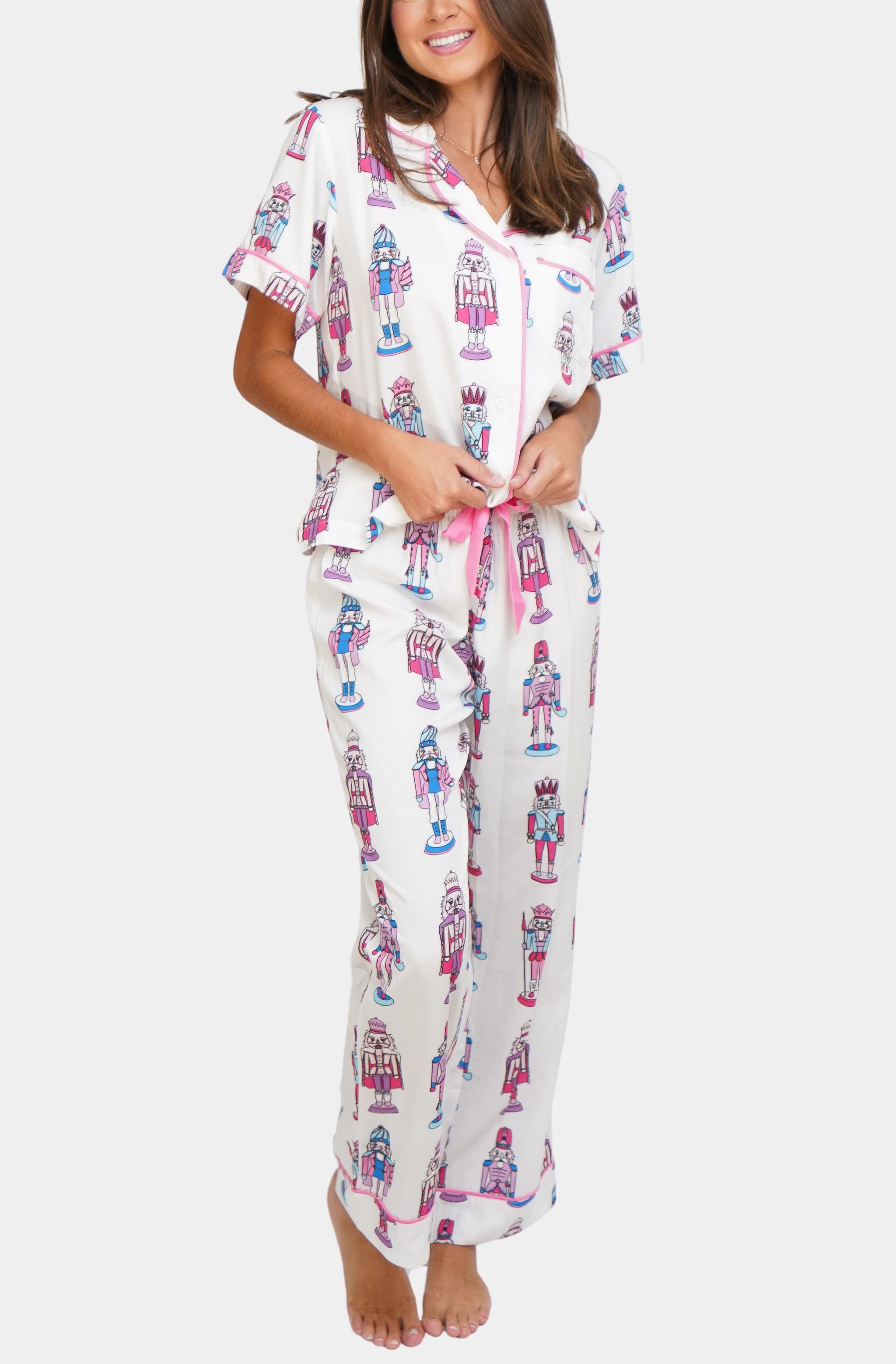 Hemline Holiday March Pajama Pants Set