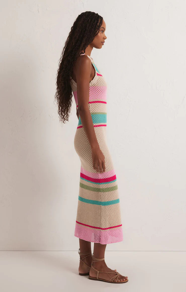 Ibiza Striped Sweater Dress