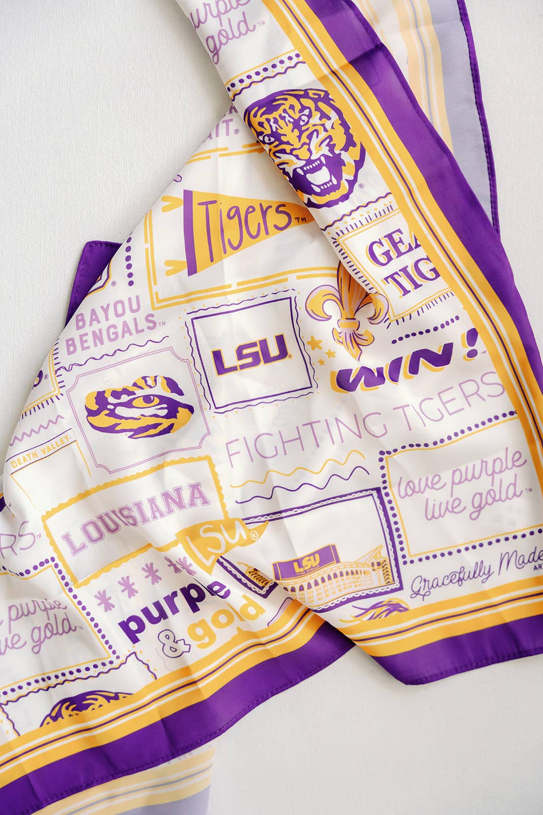 LSU Silk Scarf