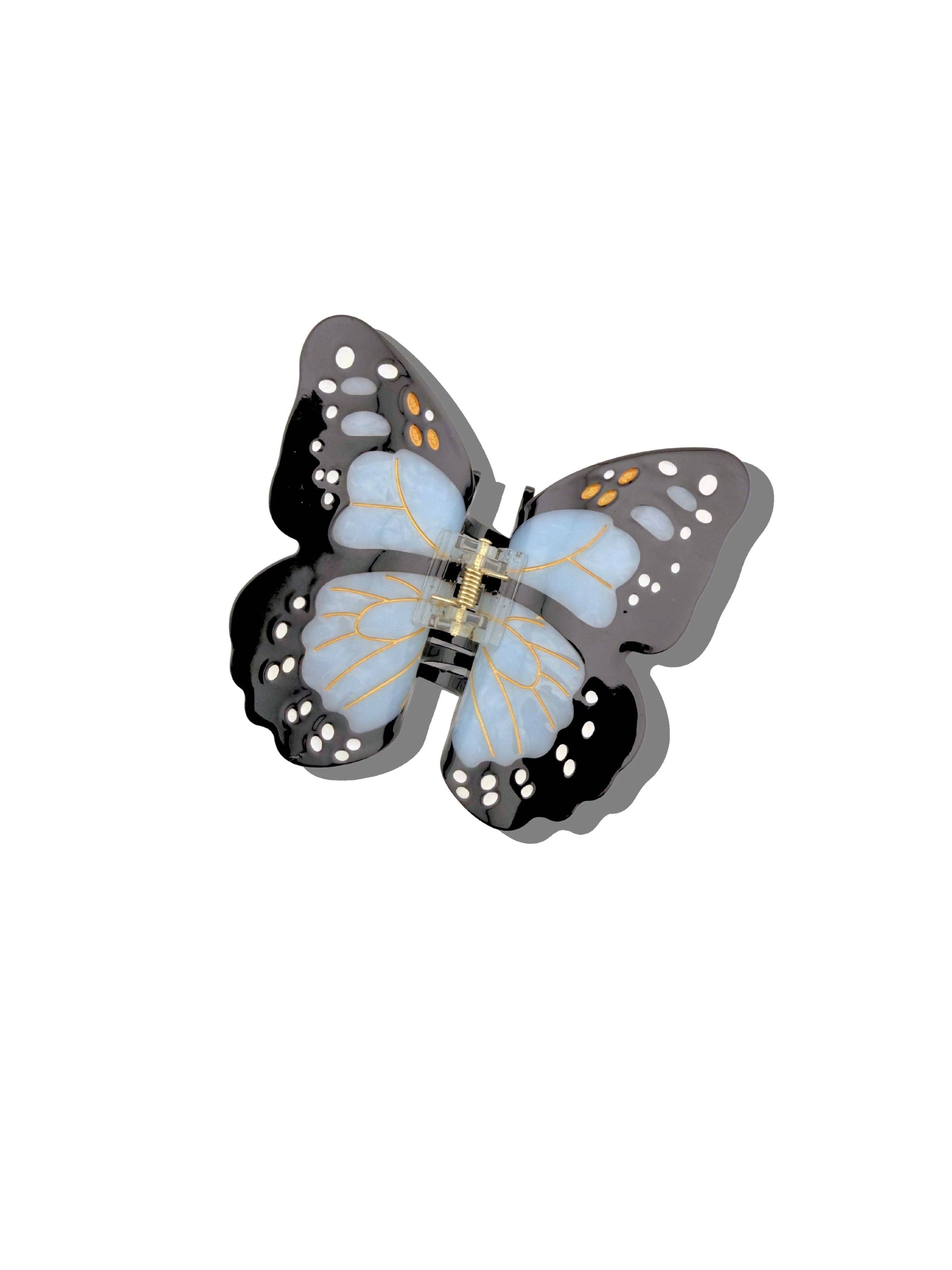 Hand-painted Monarch Butterfly Claw Hair Clip | Eco-Friendly