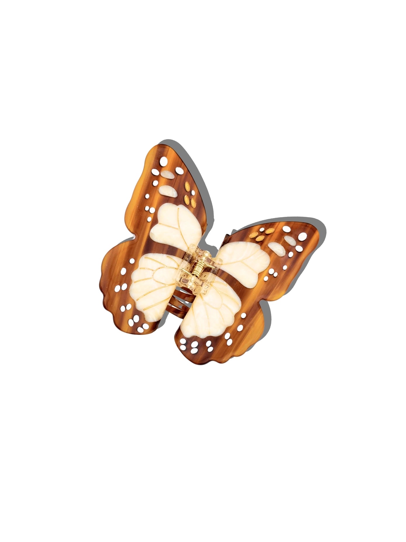 Hand-painted Boho Monarch Claw Hair Clip