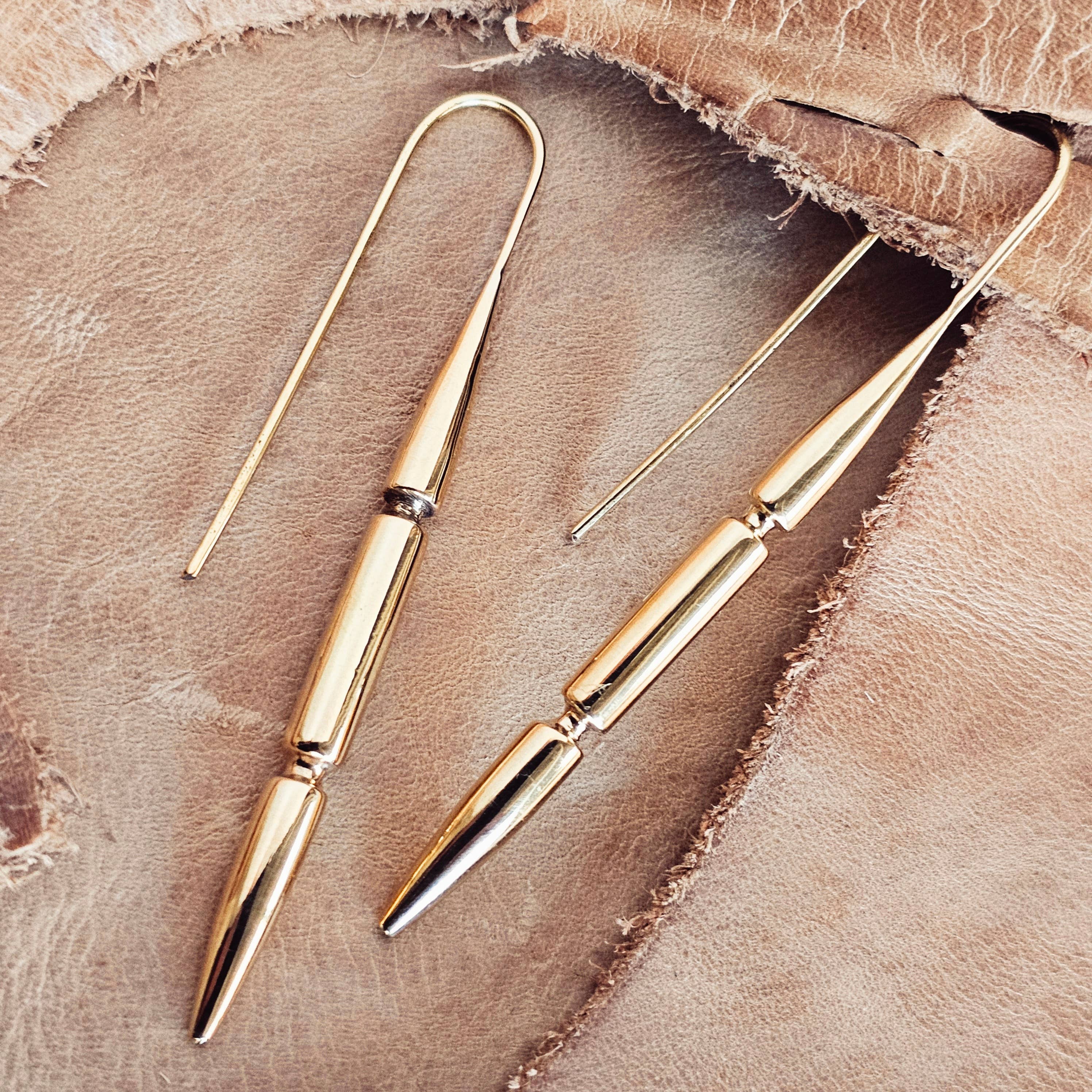 Drop Needle Spear Earrings