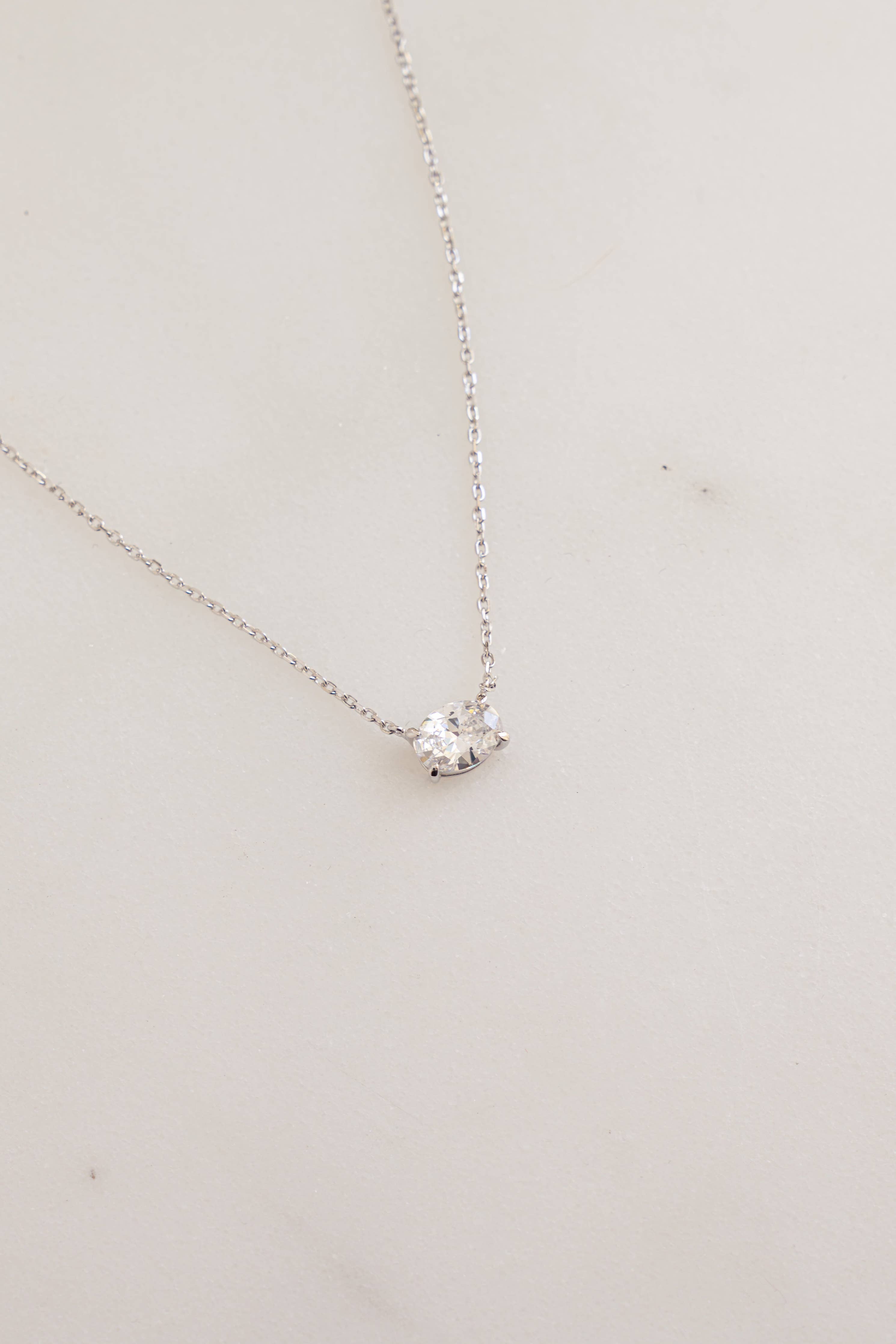 Oval Pendant Necklace