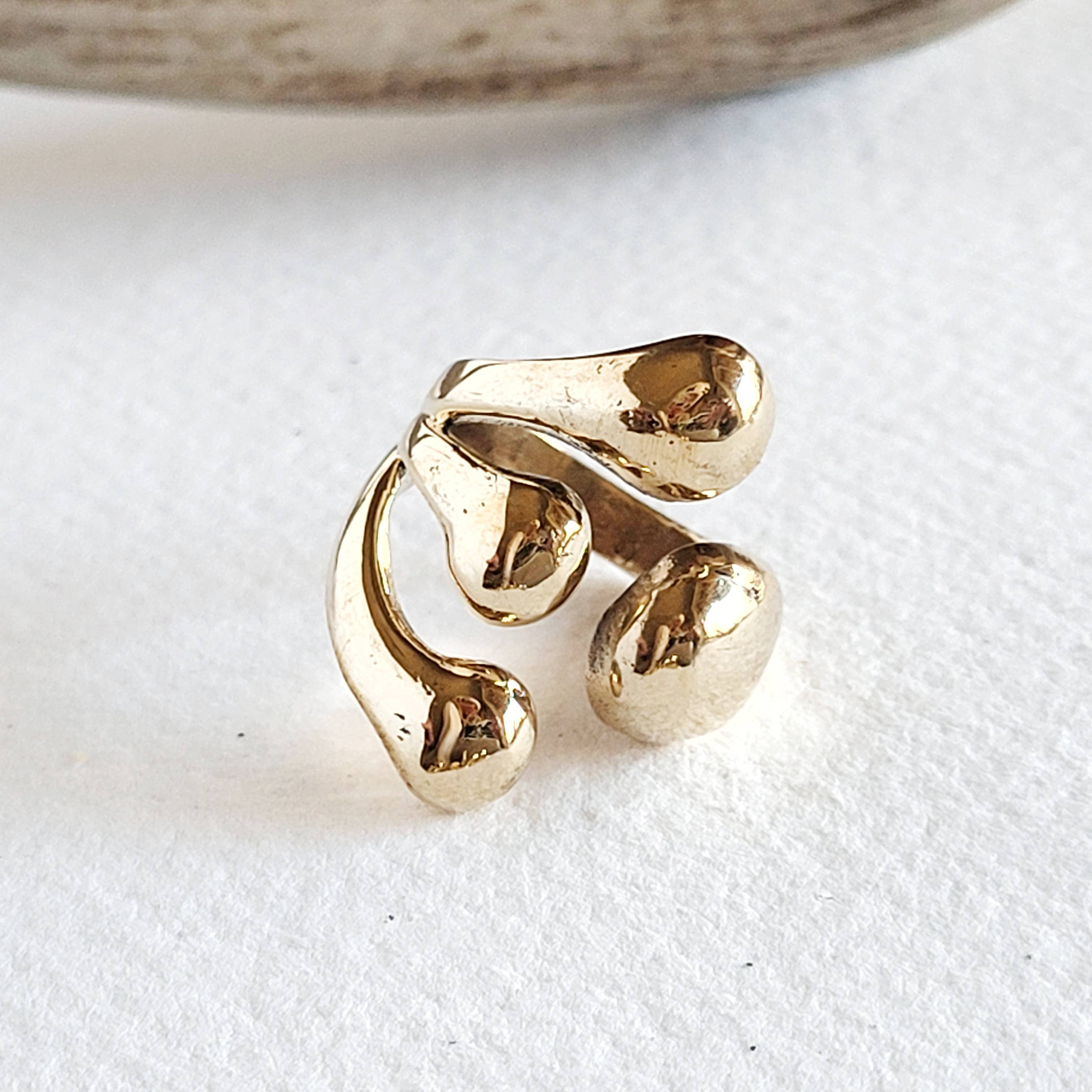 Handmade Molten Cluster Ring