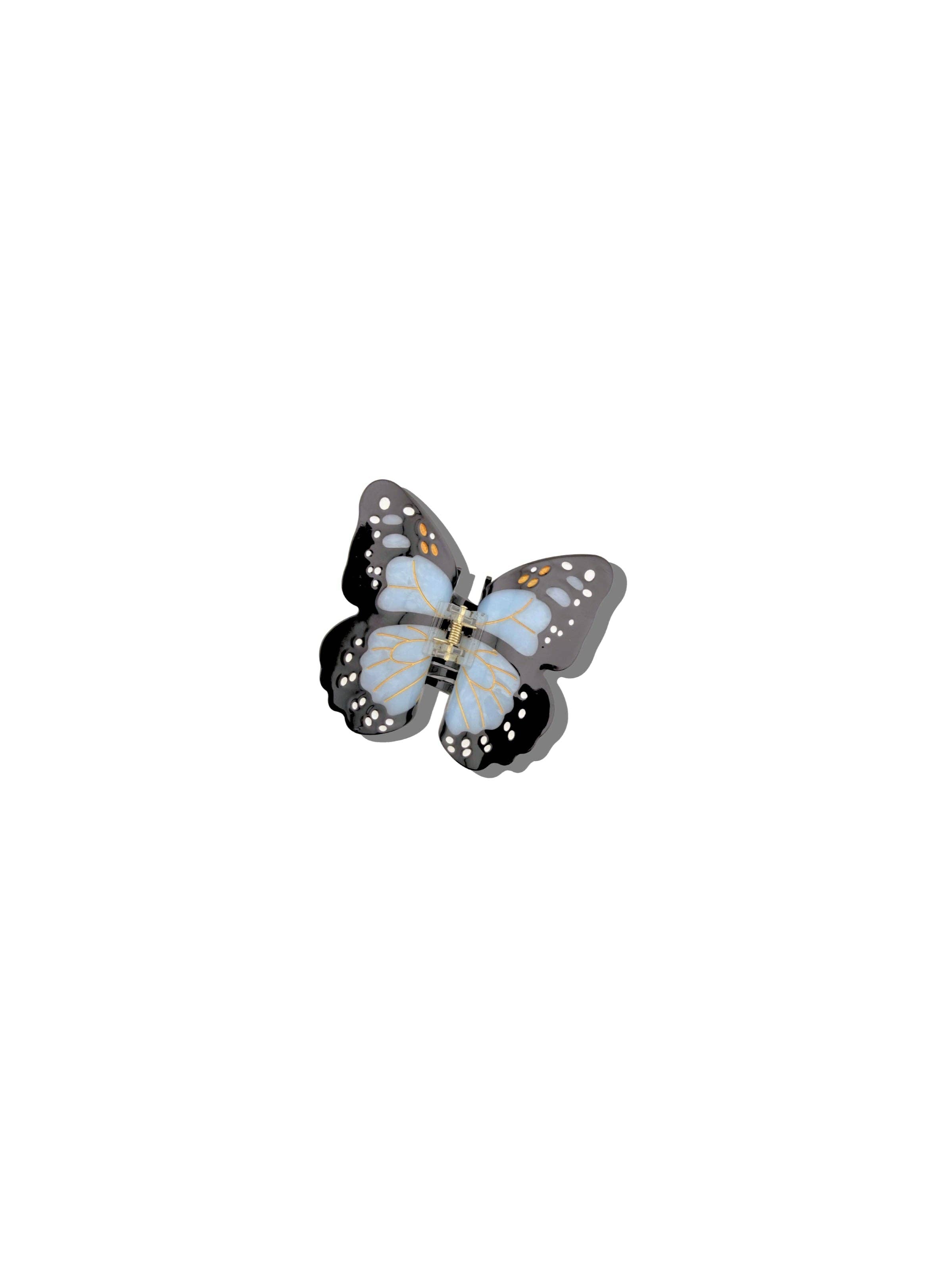 Hand-painted Mini Monarch Butterfly Claw Hair Clip | Eco-Friendly