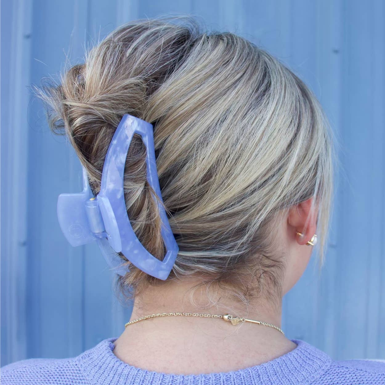 Open Hair Clip | Large | Blue Lagoon