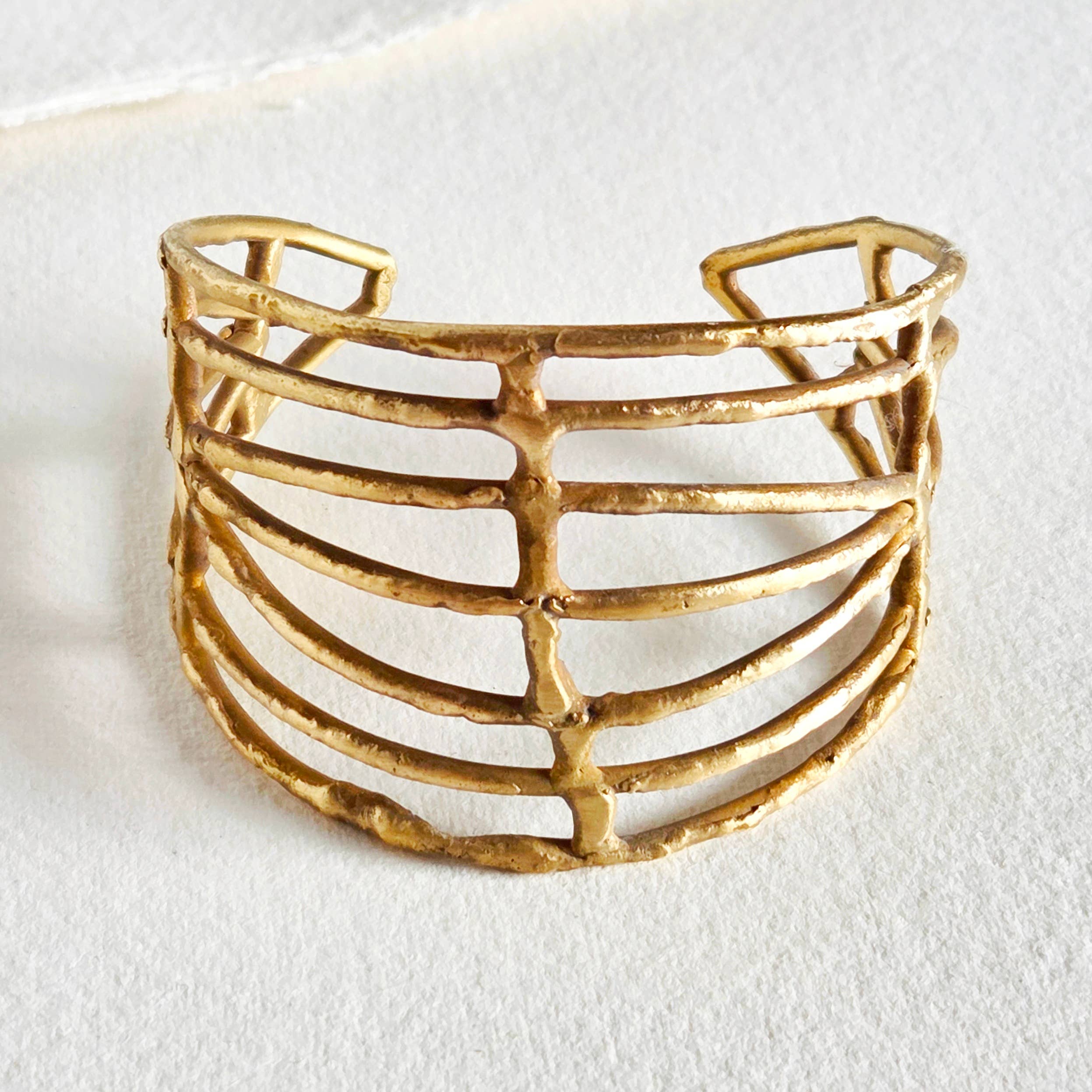 Caged Irregular Cuff Bracelet