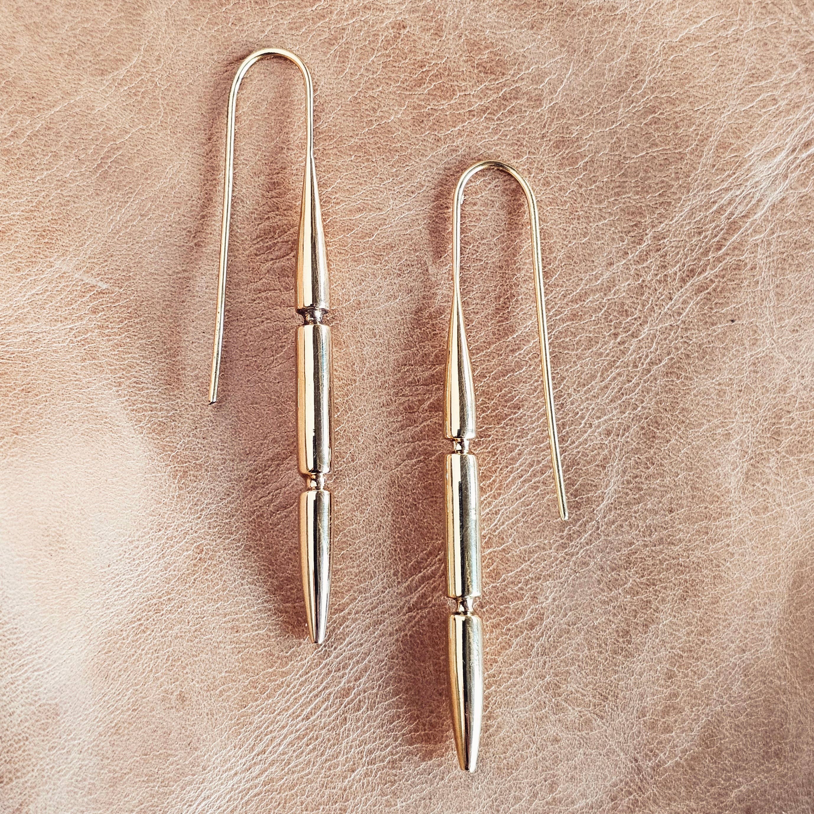 Drop Needle Spear Earrings